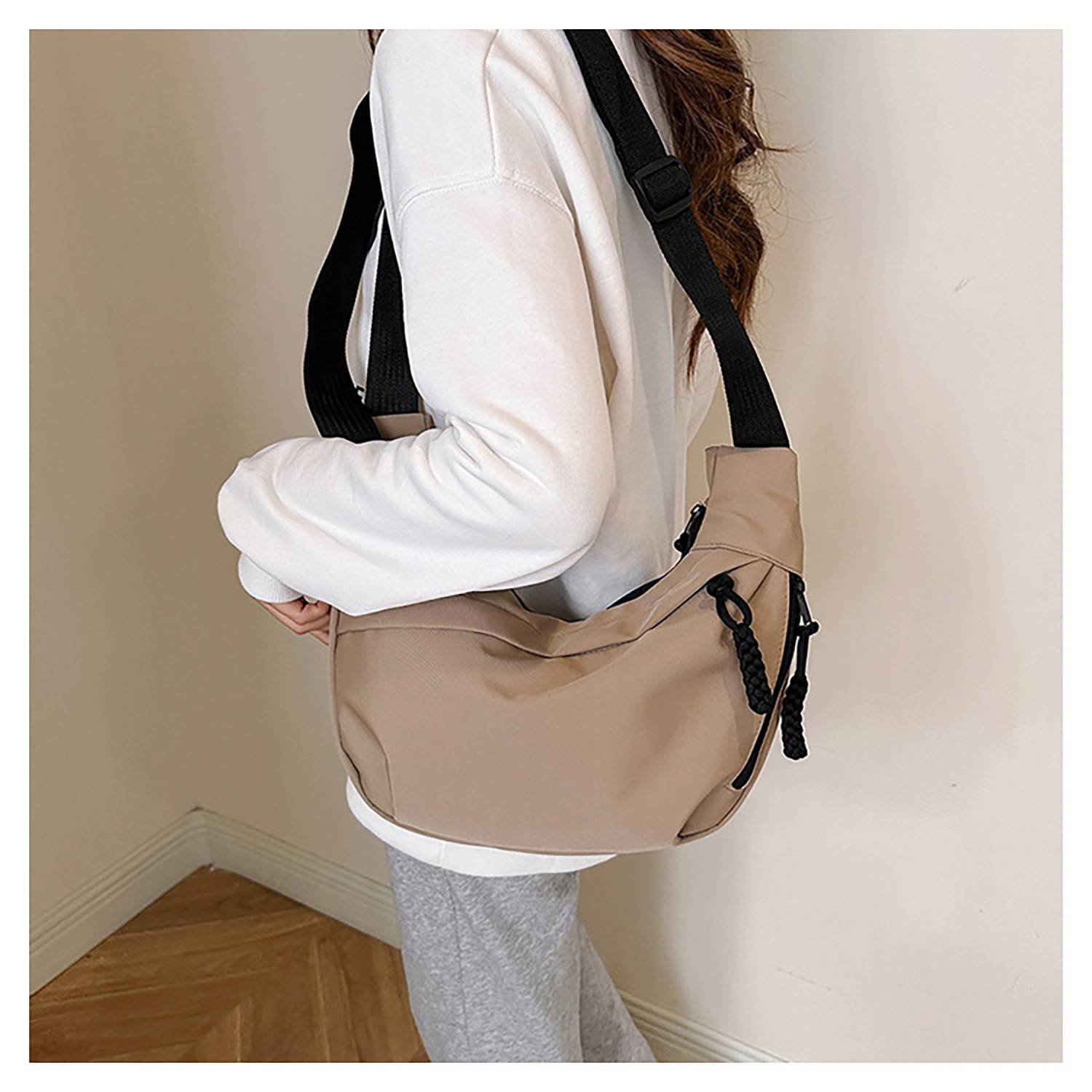 Lightweight Waterproof Nylon Single-Shoulder Bag 11