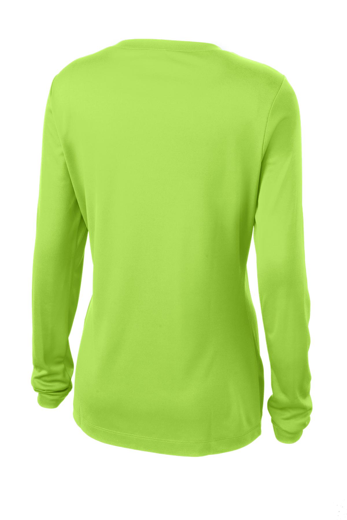 Sport-Tek Women's Long Sleeve PosiCharge Competitor V-Neck Tee. LST353LS 89