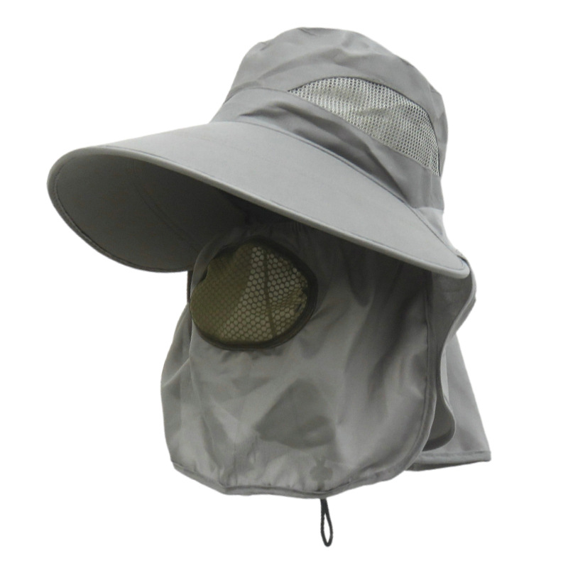 Unisex Outdoor Sun Hat with Face Cover and Neck Flap 3
