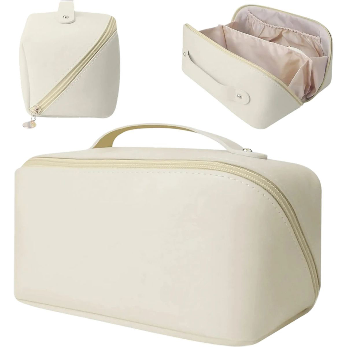 Compact PU Cosmetic Bag for Travel or Daily Toiletries 6