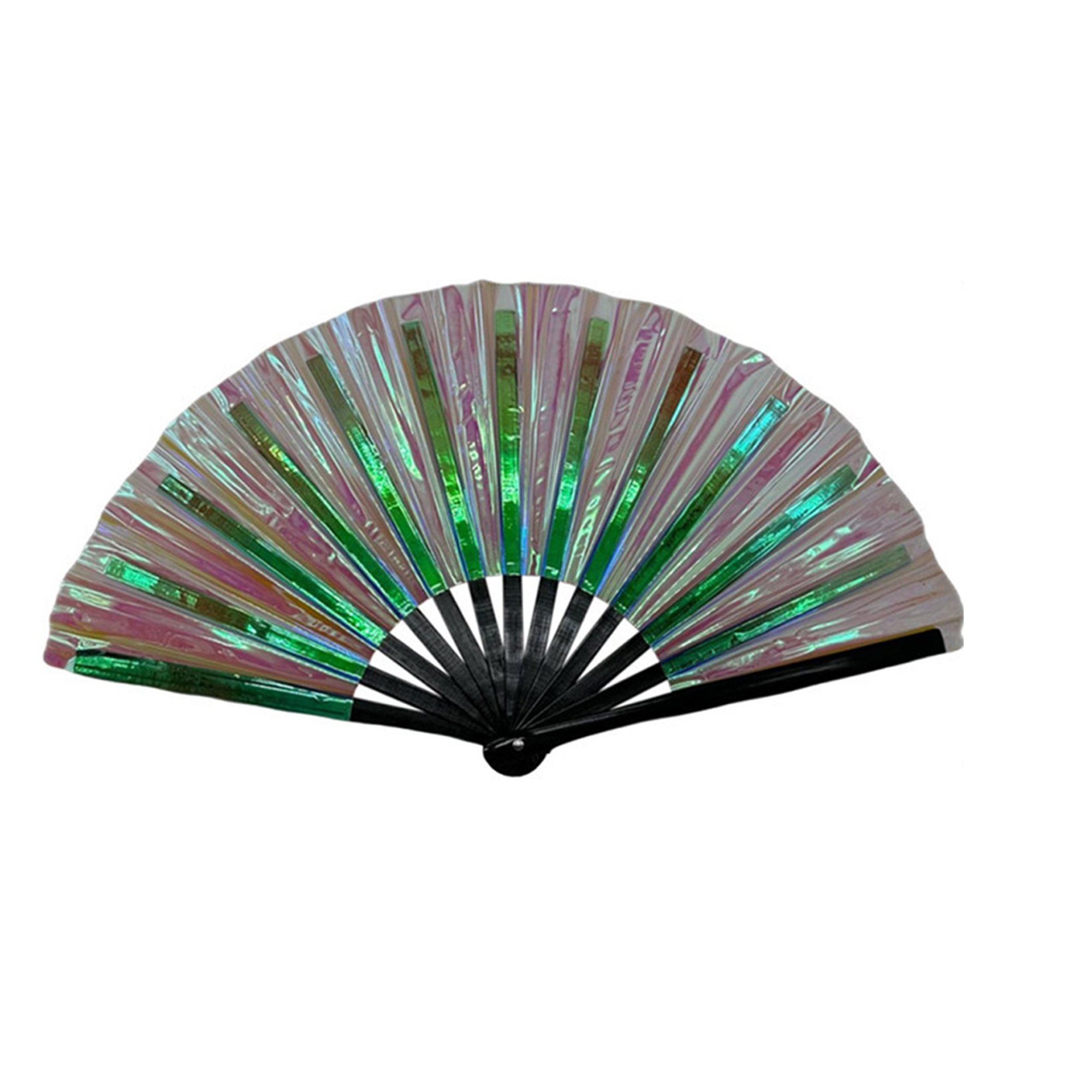 PVC Folding Performance Hand Fan 13" Length 27