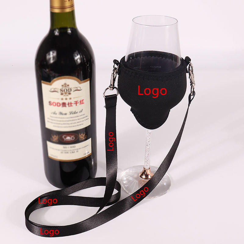Wine Glass Lanyard with Neoprene Holder 1