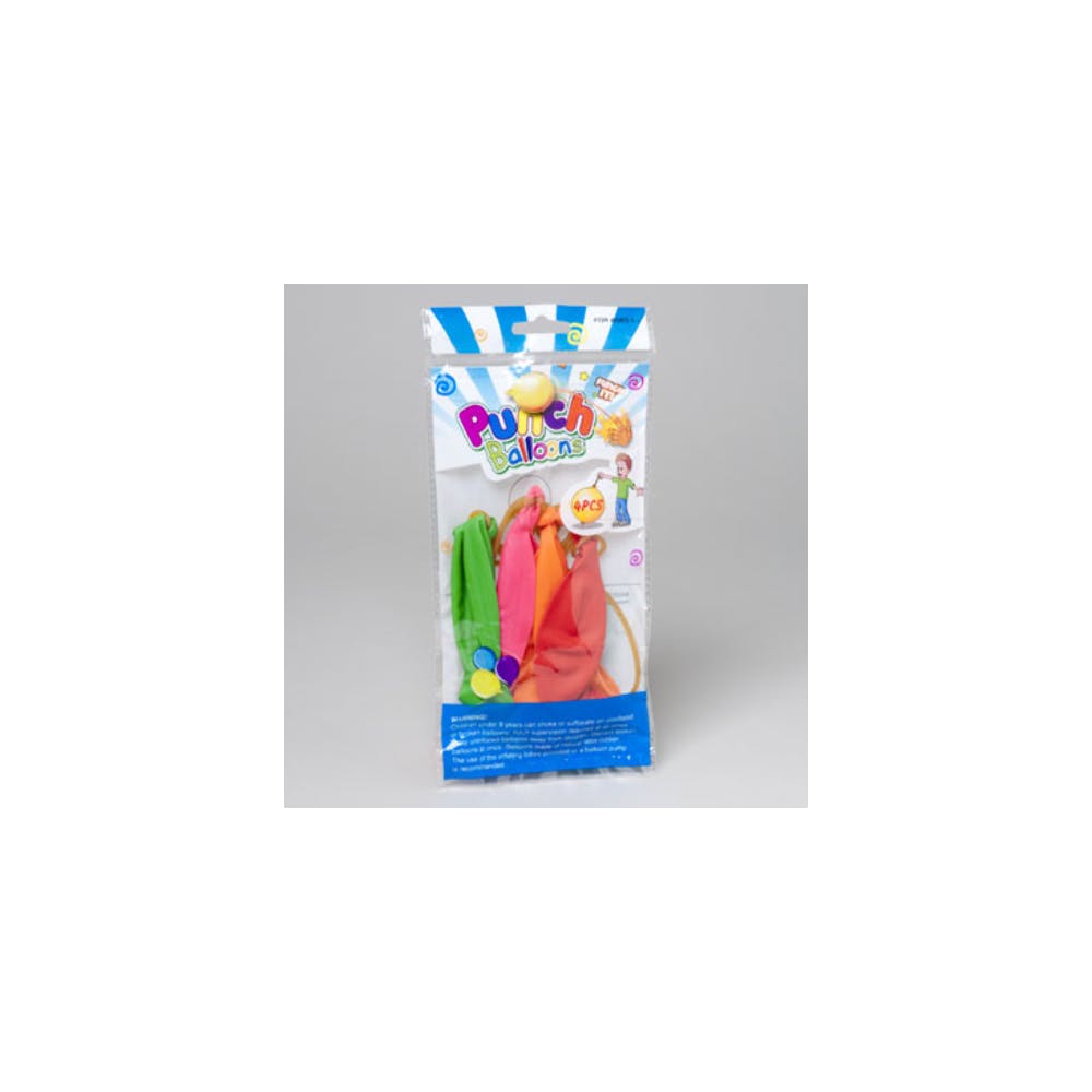 Punch Balloons - Assorted 4 Pack 2
