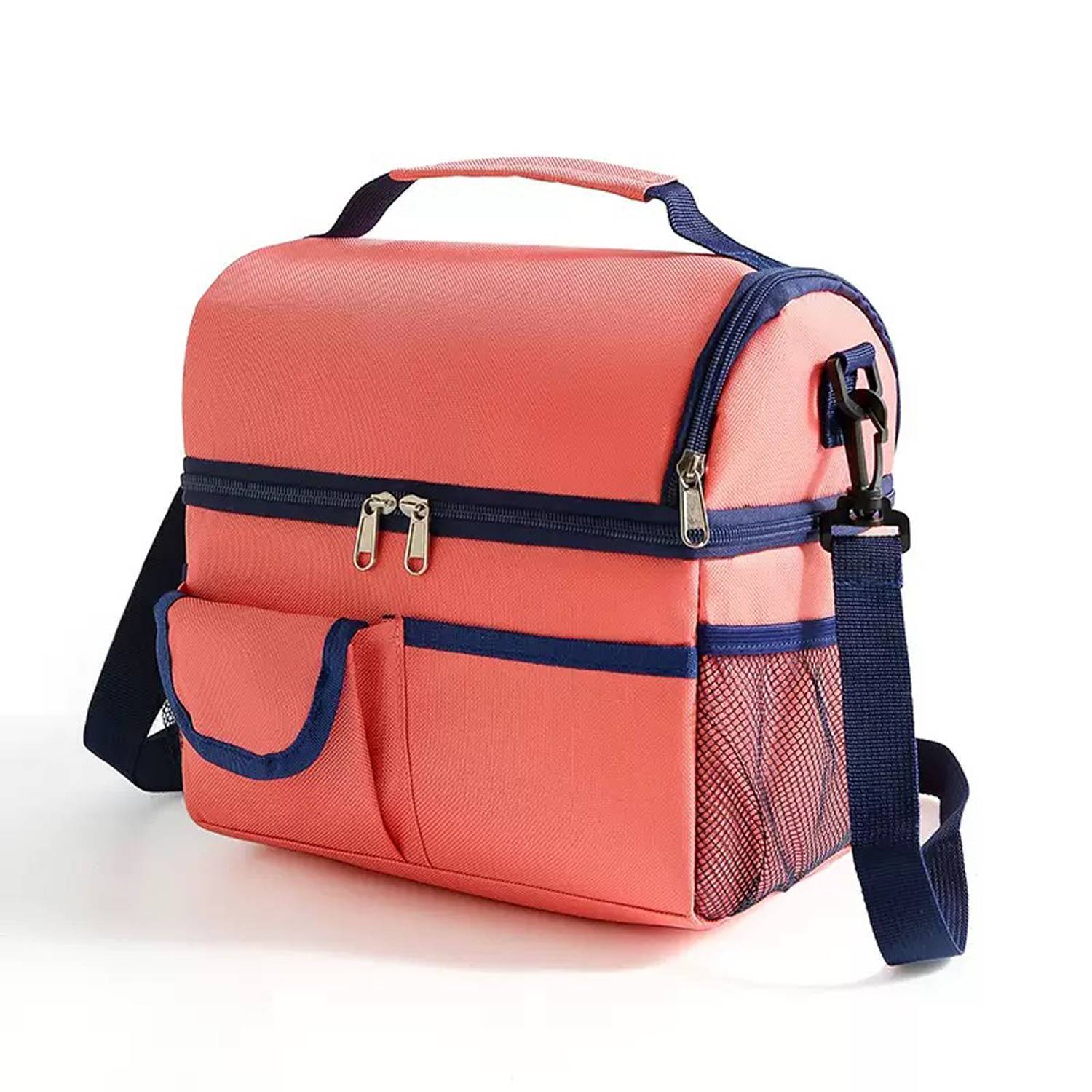 9L Double Decker Oxford Insulated Cooler Lunch Bag 11