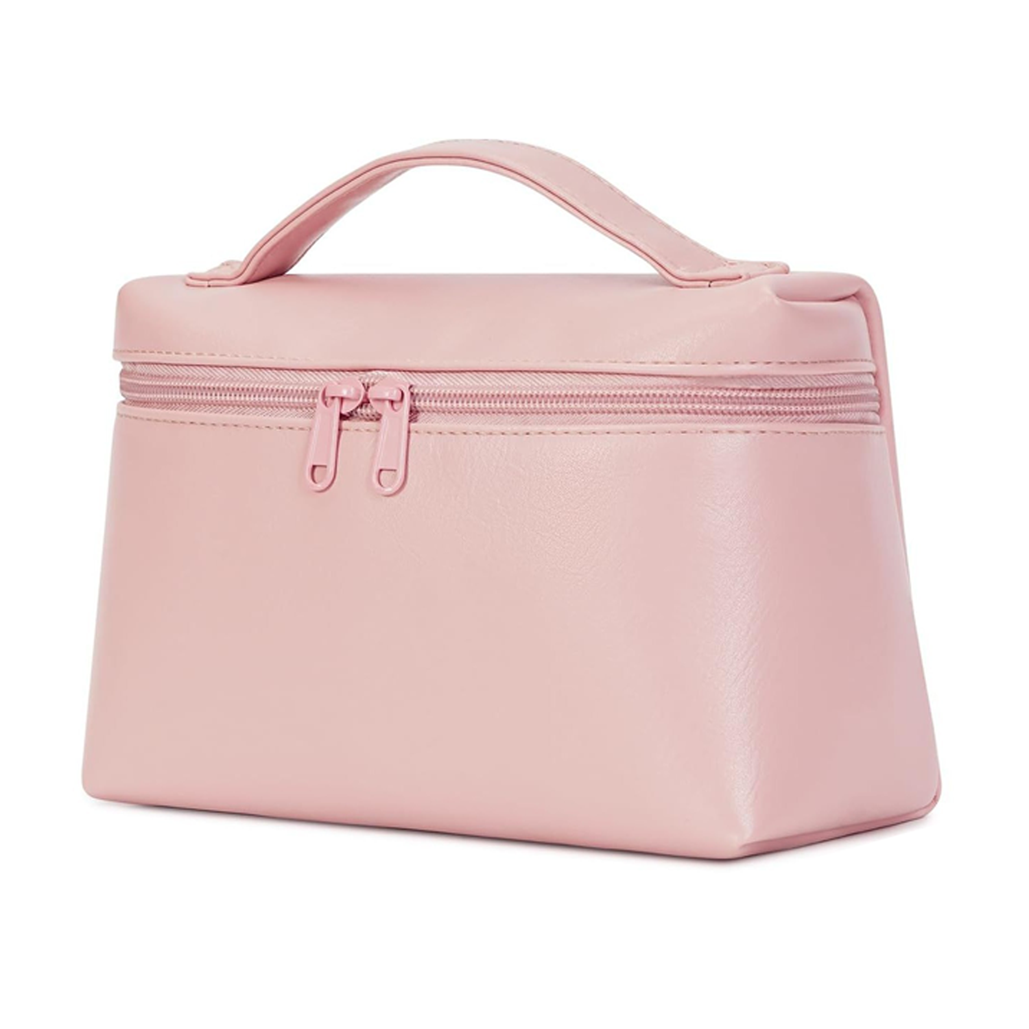 Stylish Waterproof PU Makeup Bag w/ Dual Zippers 4