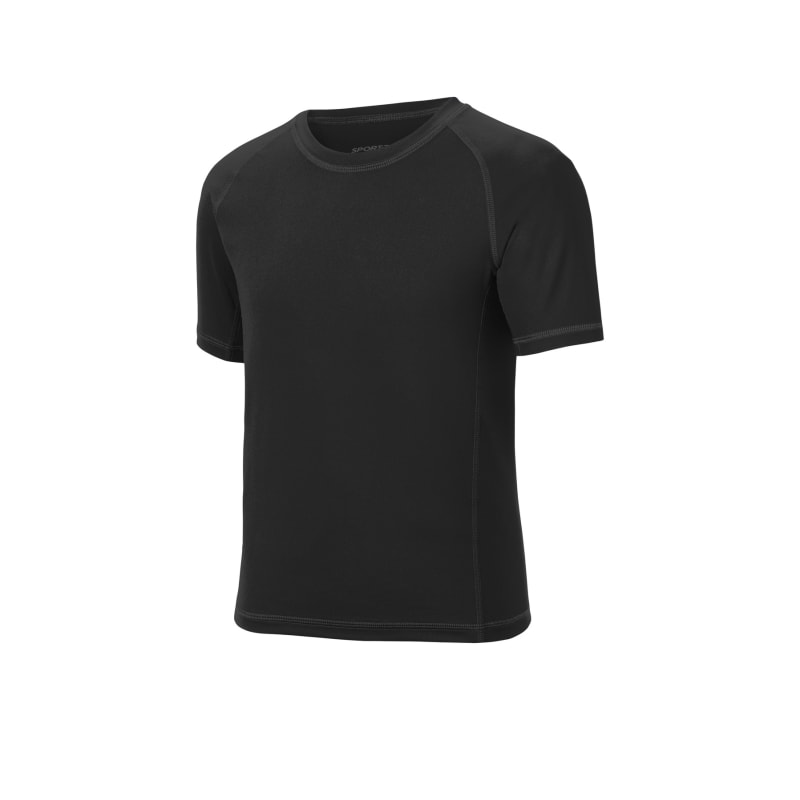 Sport-Tek Youth Rashguard Tee. 7