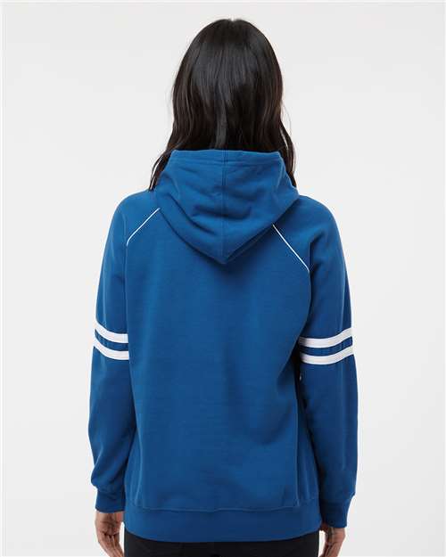 Women's Varsity Fleece Piped Hooded Sweatshirt - 8645 41