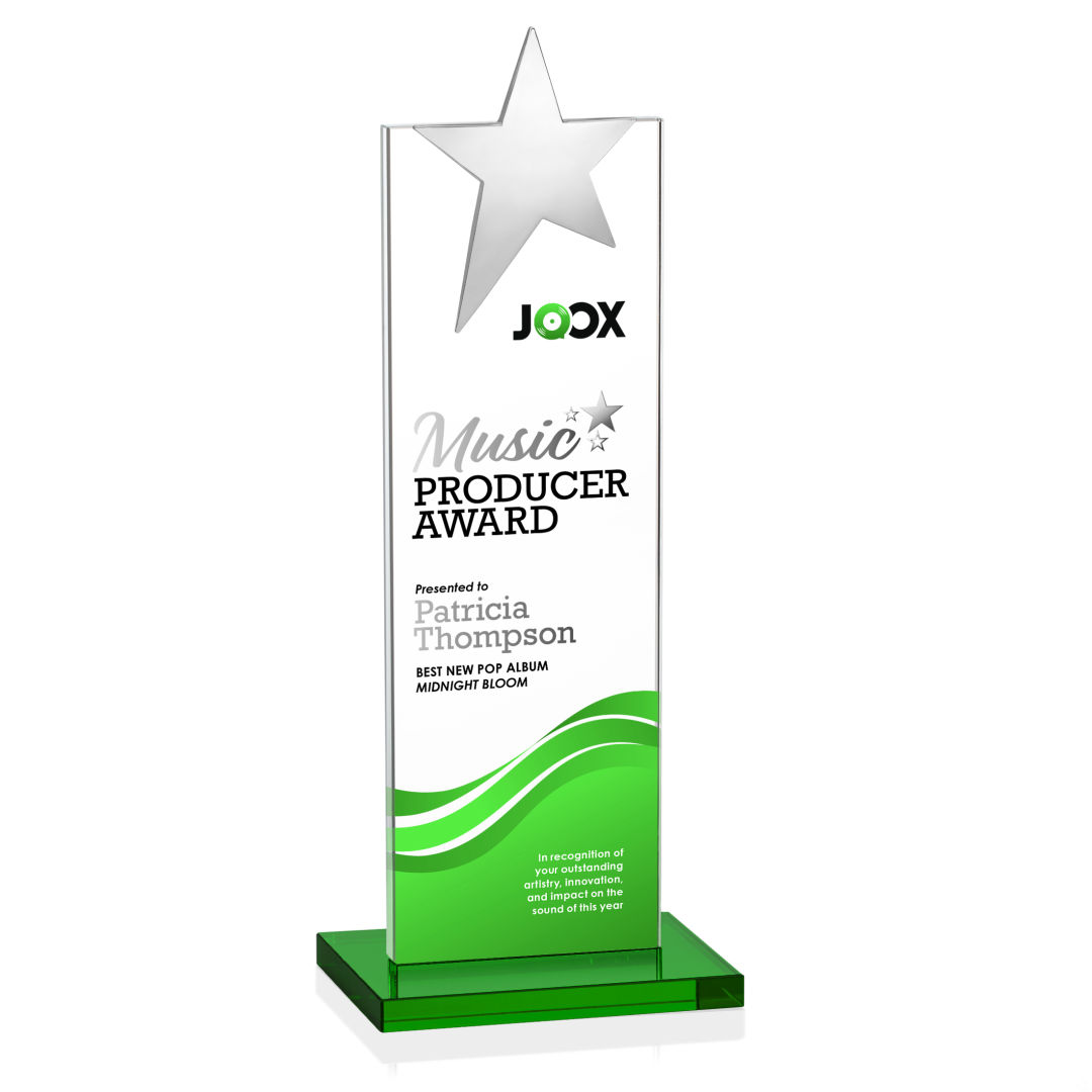 Bryanston Chrome Star VividPrint™ Award - Green 8