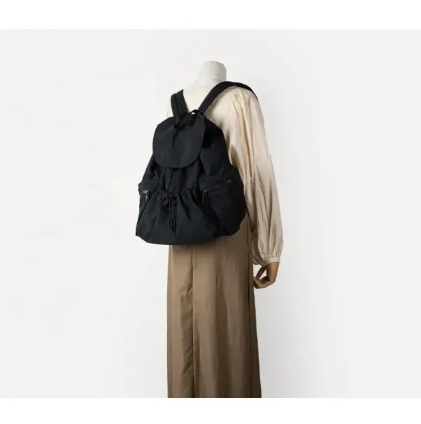 Drawstring Nylon Backpack Bag 2
