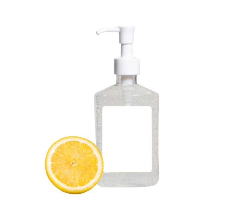 Lemon Scent Hand Sanitizer Gel with Pump, 8 oz. 1