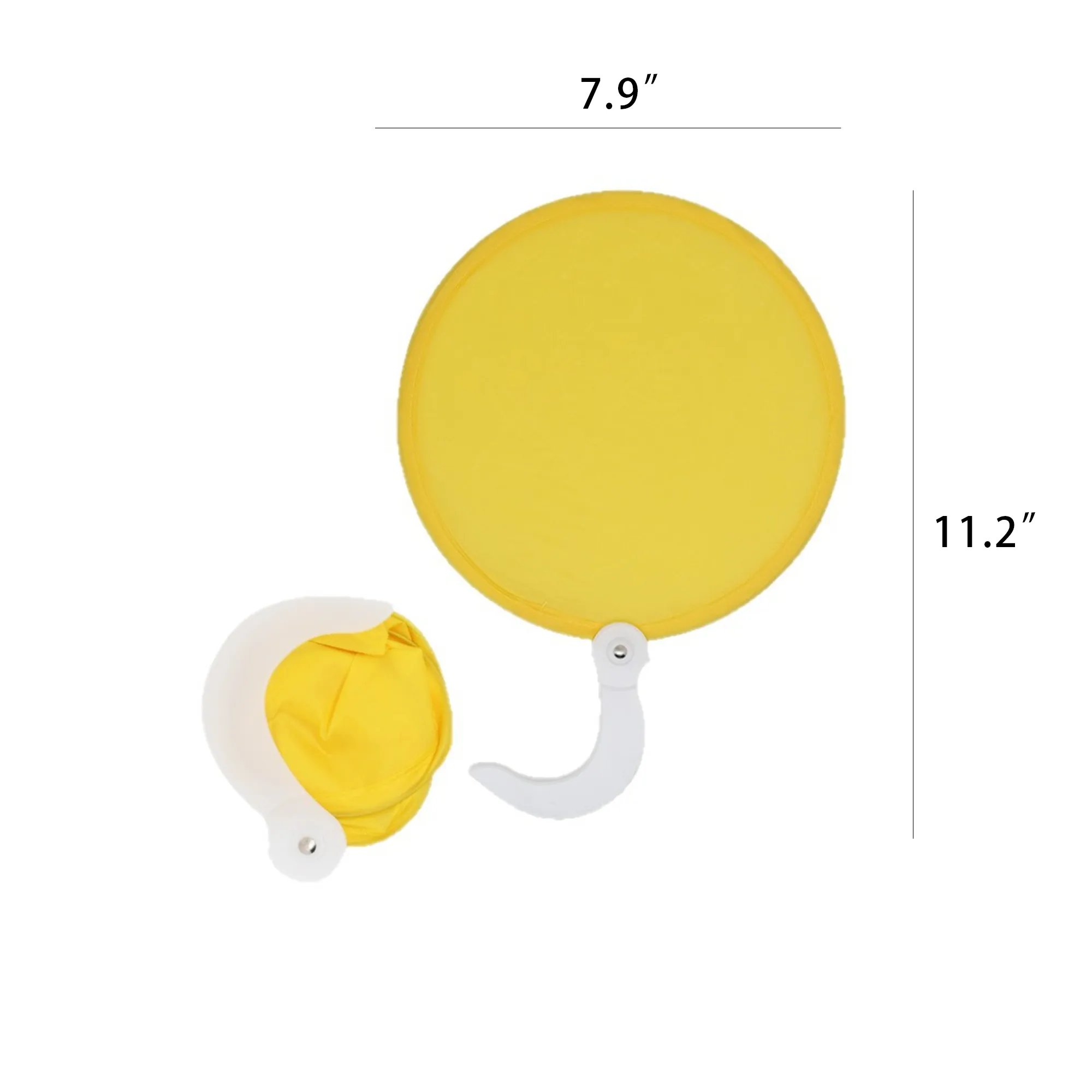 Nylon Folding Fan With Rope with pouch 3