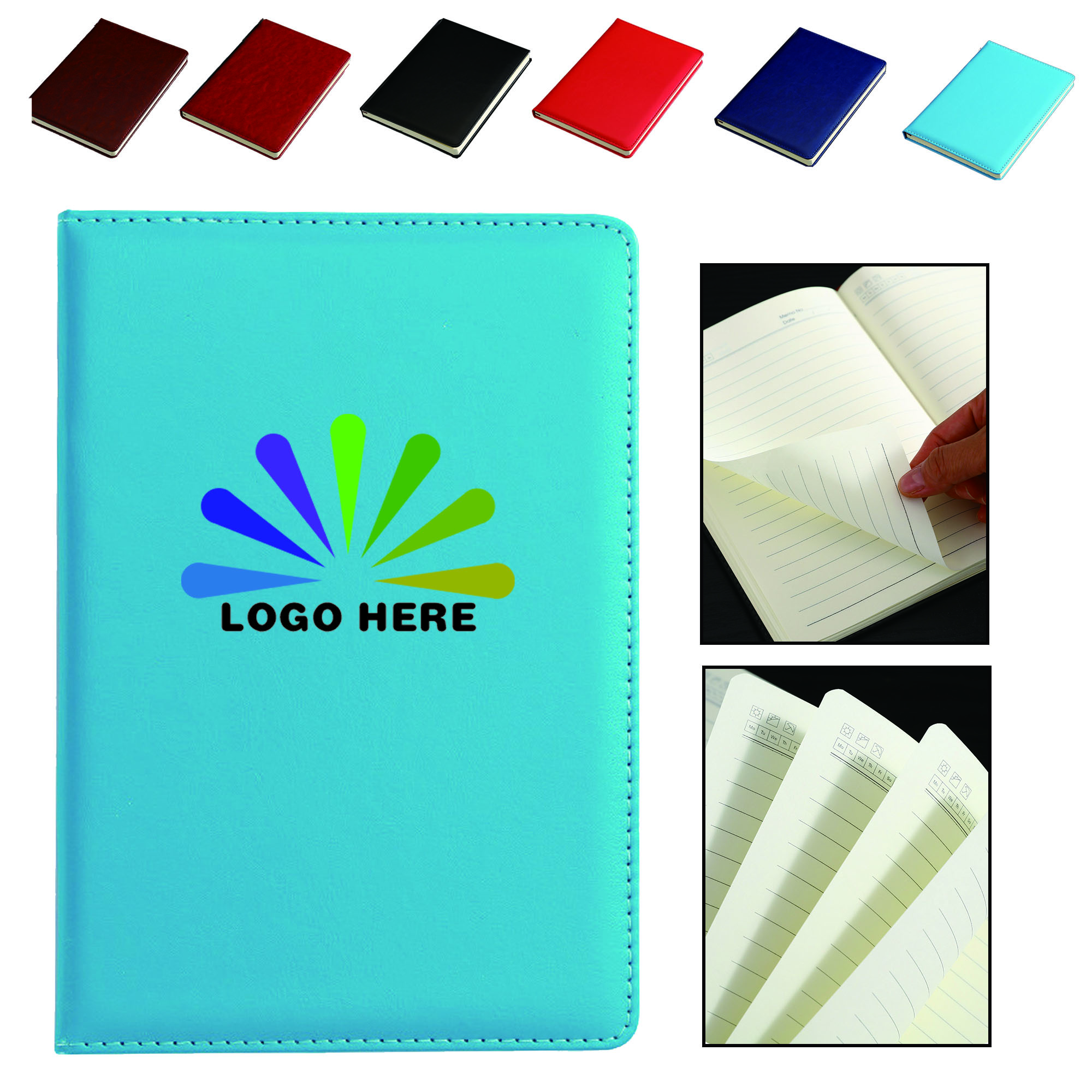Full Color A5 PU Leather Office Notebook MOQ50 2