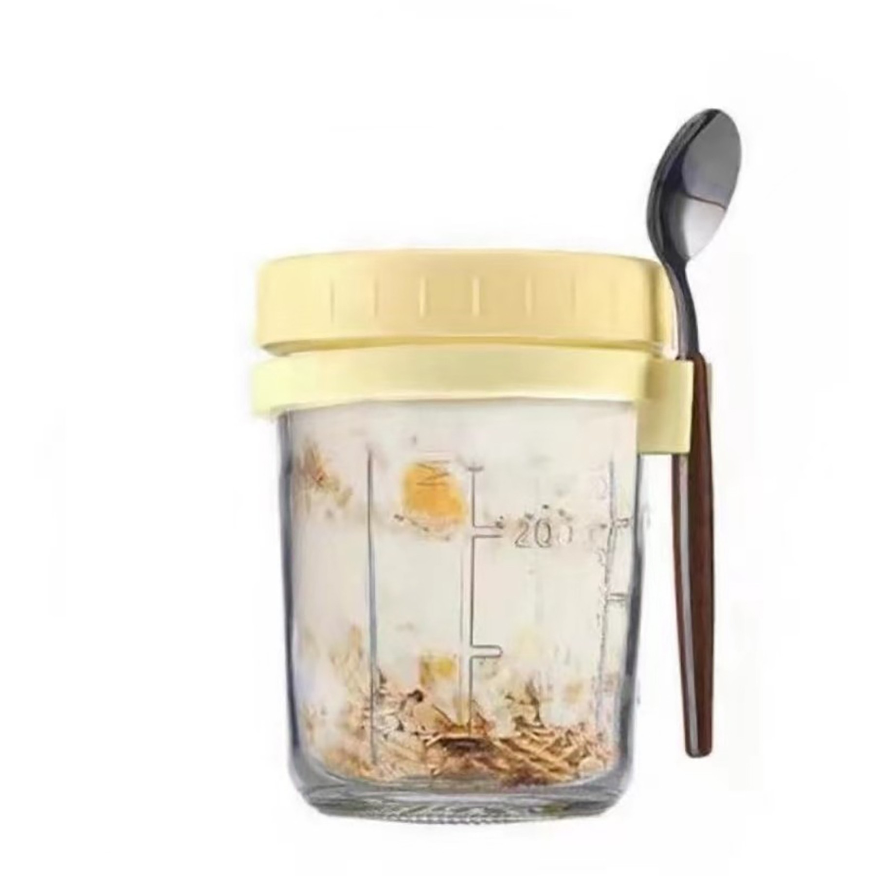 Overnight Oatmeal Cups With Lids And Spoons 3