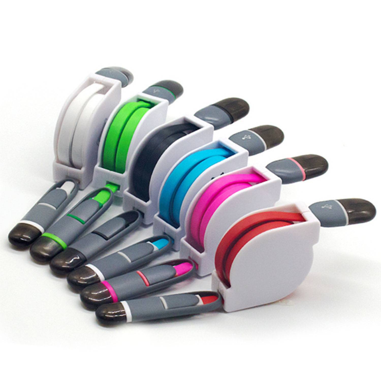 2 In 1 Retractable Multifunction USB Data Charging Cable 7