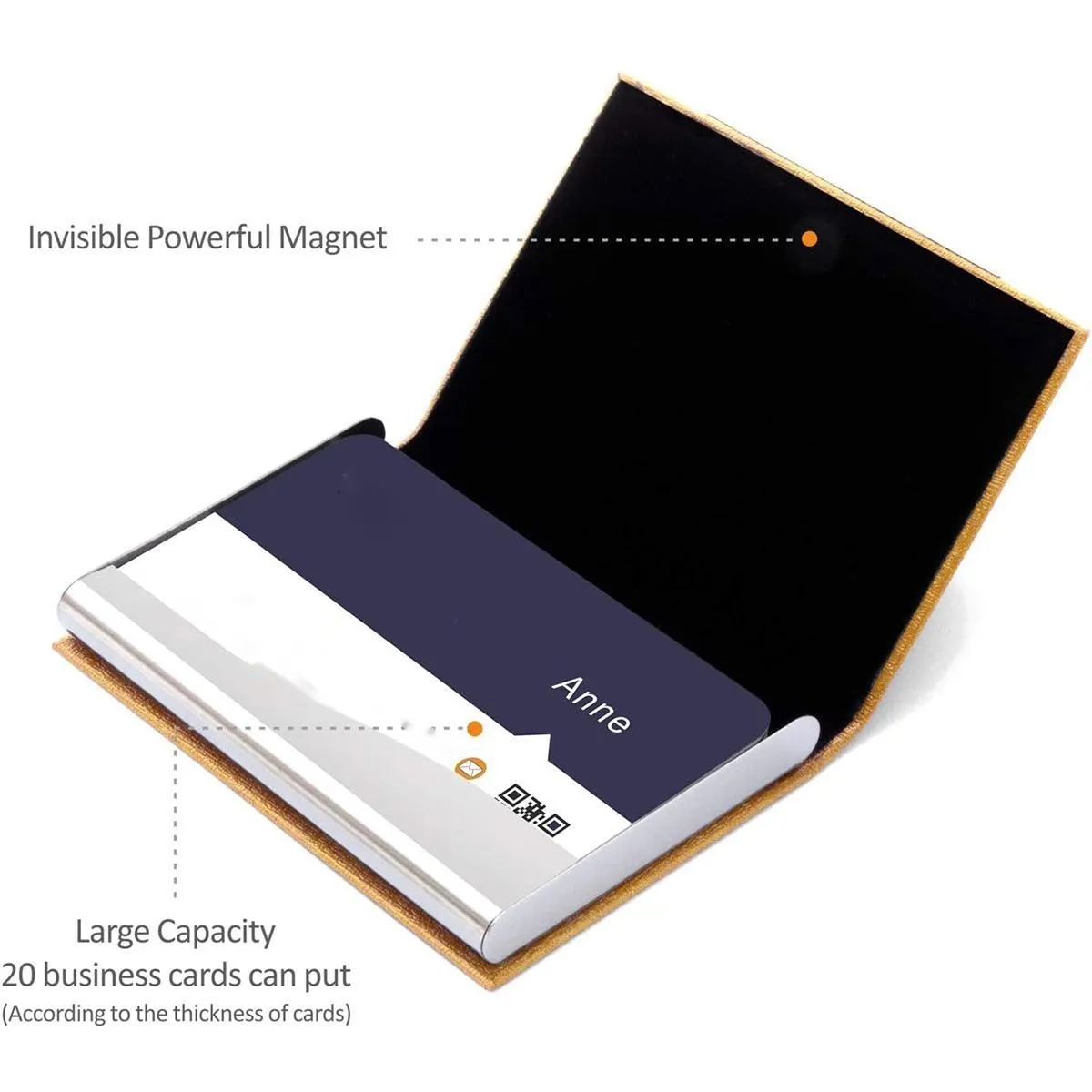 Professional PU Leather Multi Case Business Card Holder 6