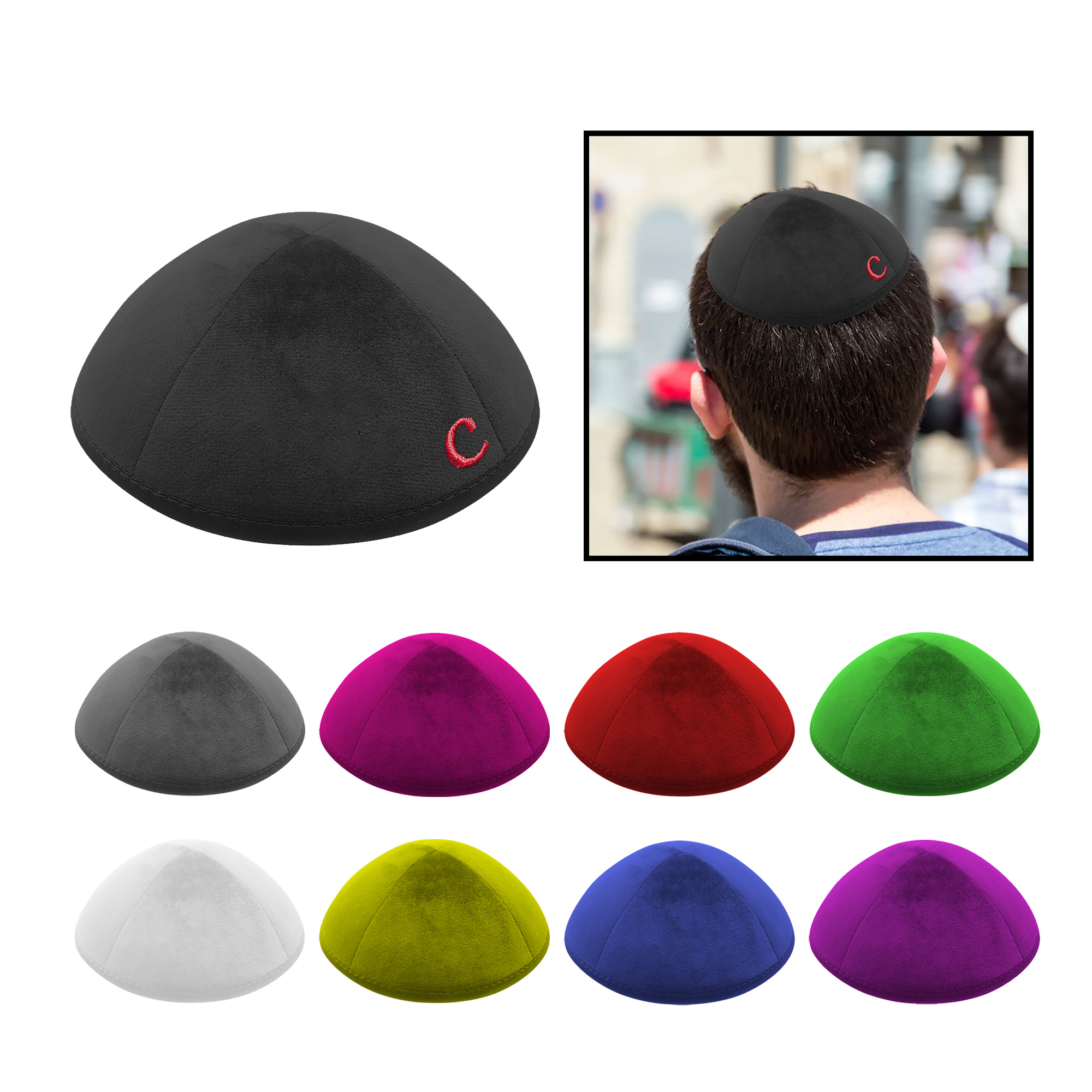 Velvet Yarmulke 5