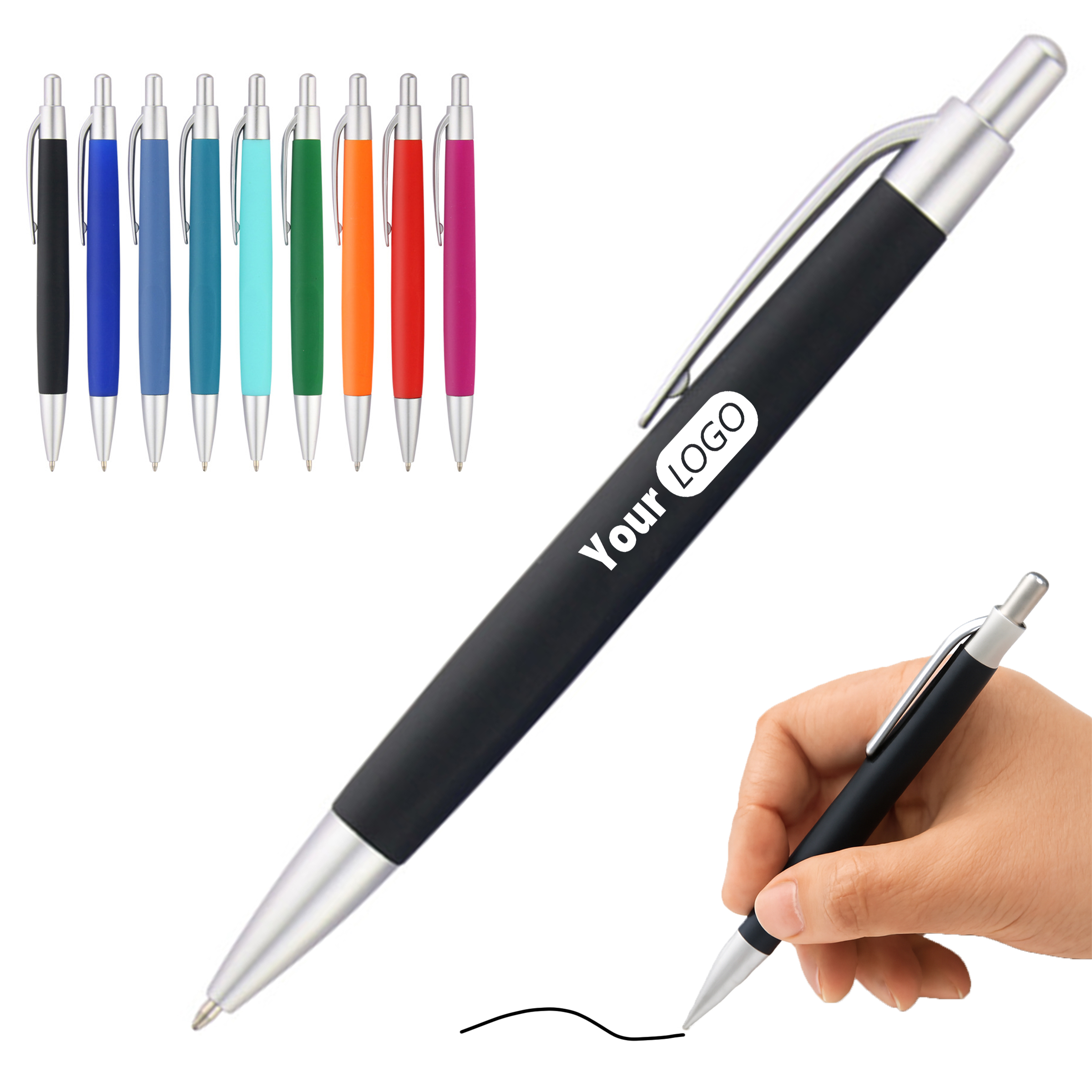 Color Accent Retractable Ballpoint Pen 3