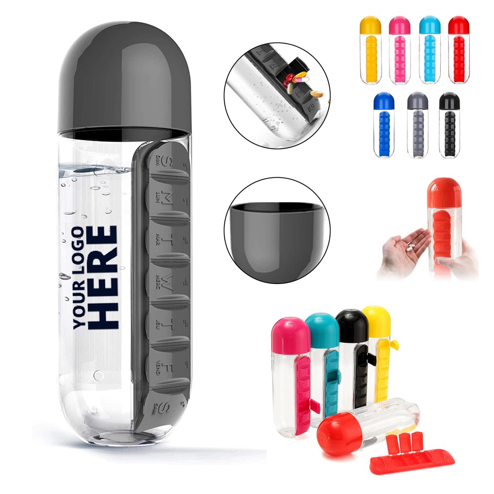 Daily Pill Box Water Bottle 2