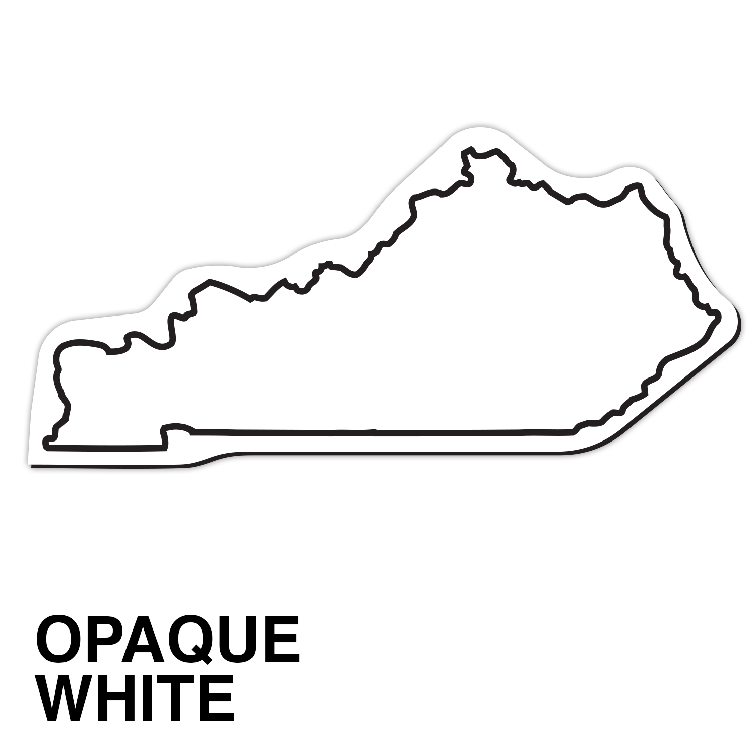 Kentucky State Shape Magnet - Full Color 2