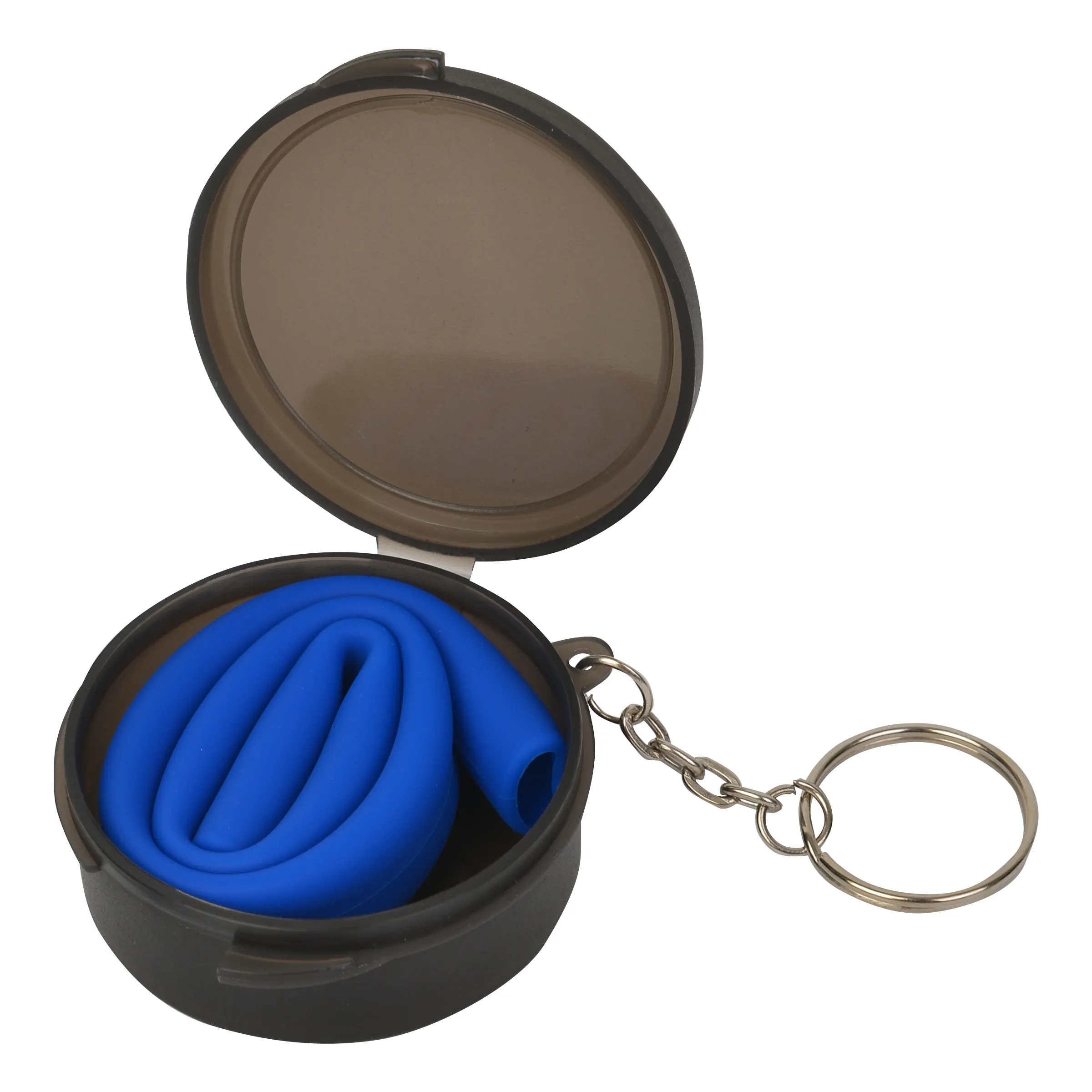 Reusable Silicone Straw in a Keychain Carrying Case 3