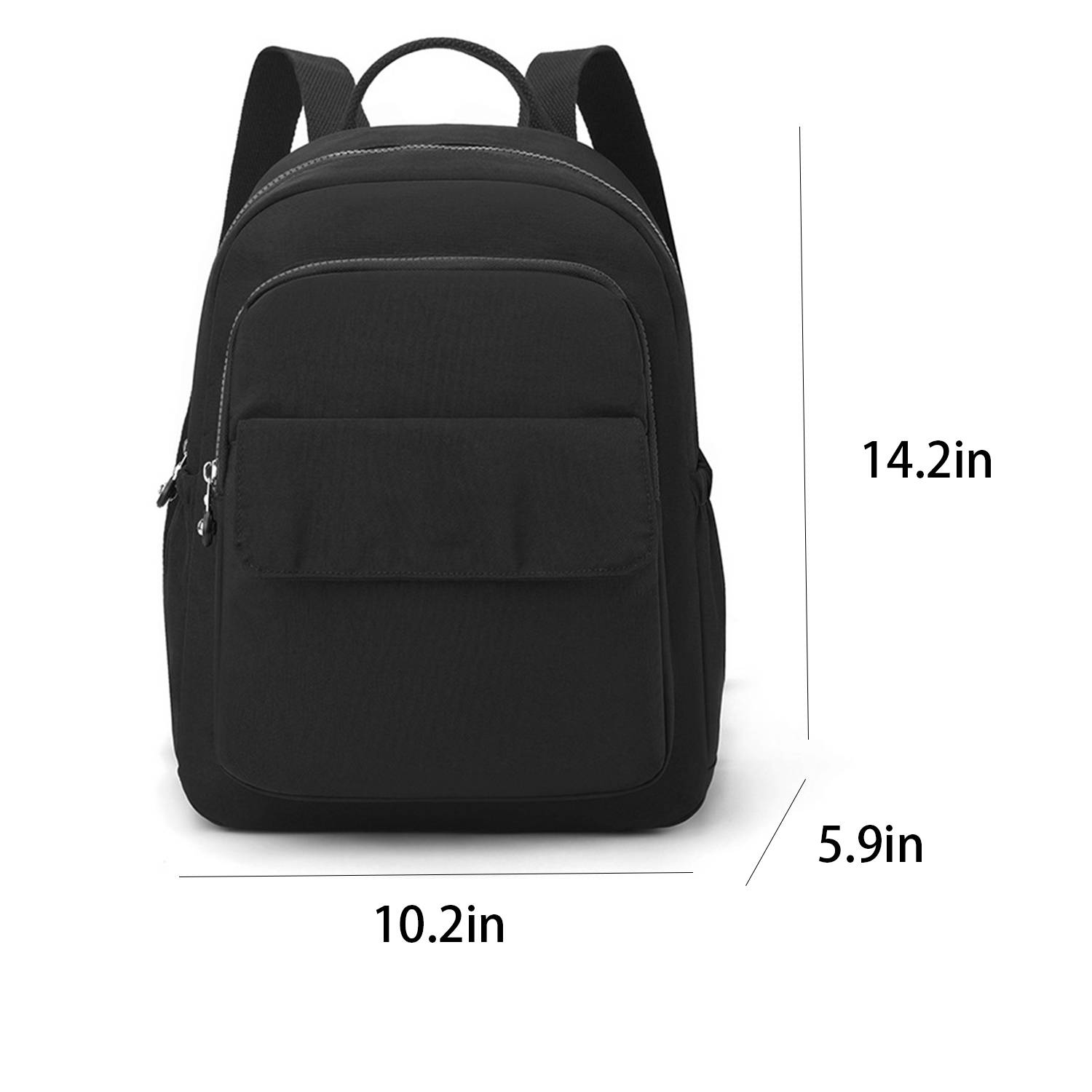Nylon Backpack Solid Color Simple Fashion for Women 6