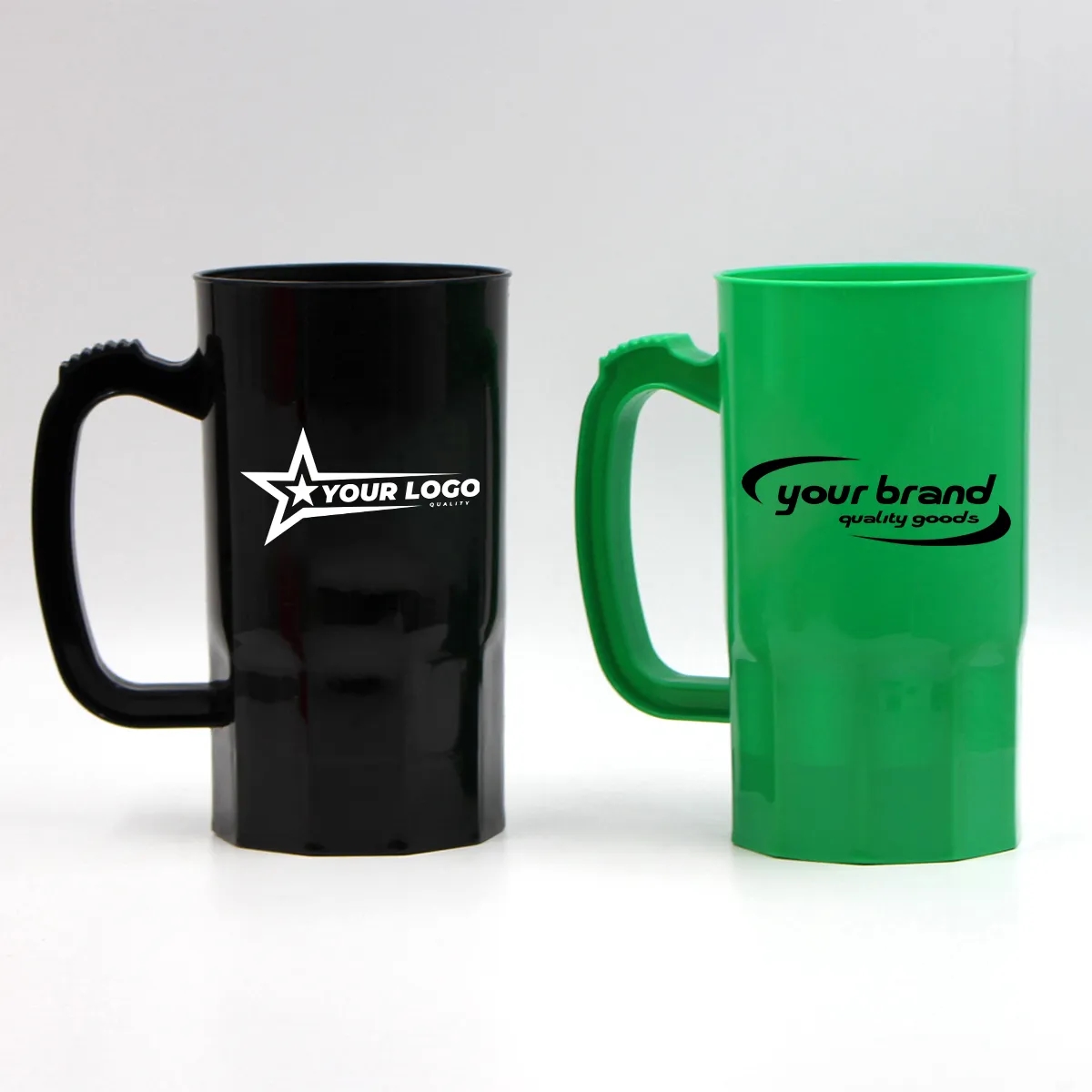20 Oz. Large Capacity Plastic Beer Steins Stackable Mugs 3