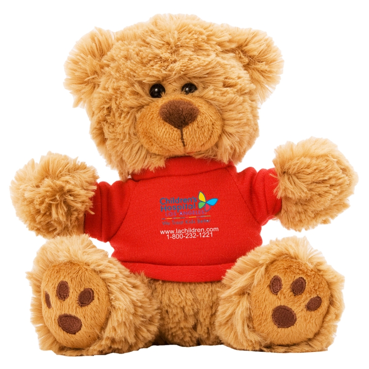 Ted T. Bear" 6" Plush Teddy Bear With Choice of T-Shirt Color 48