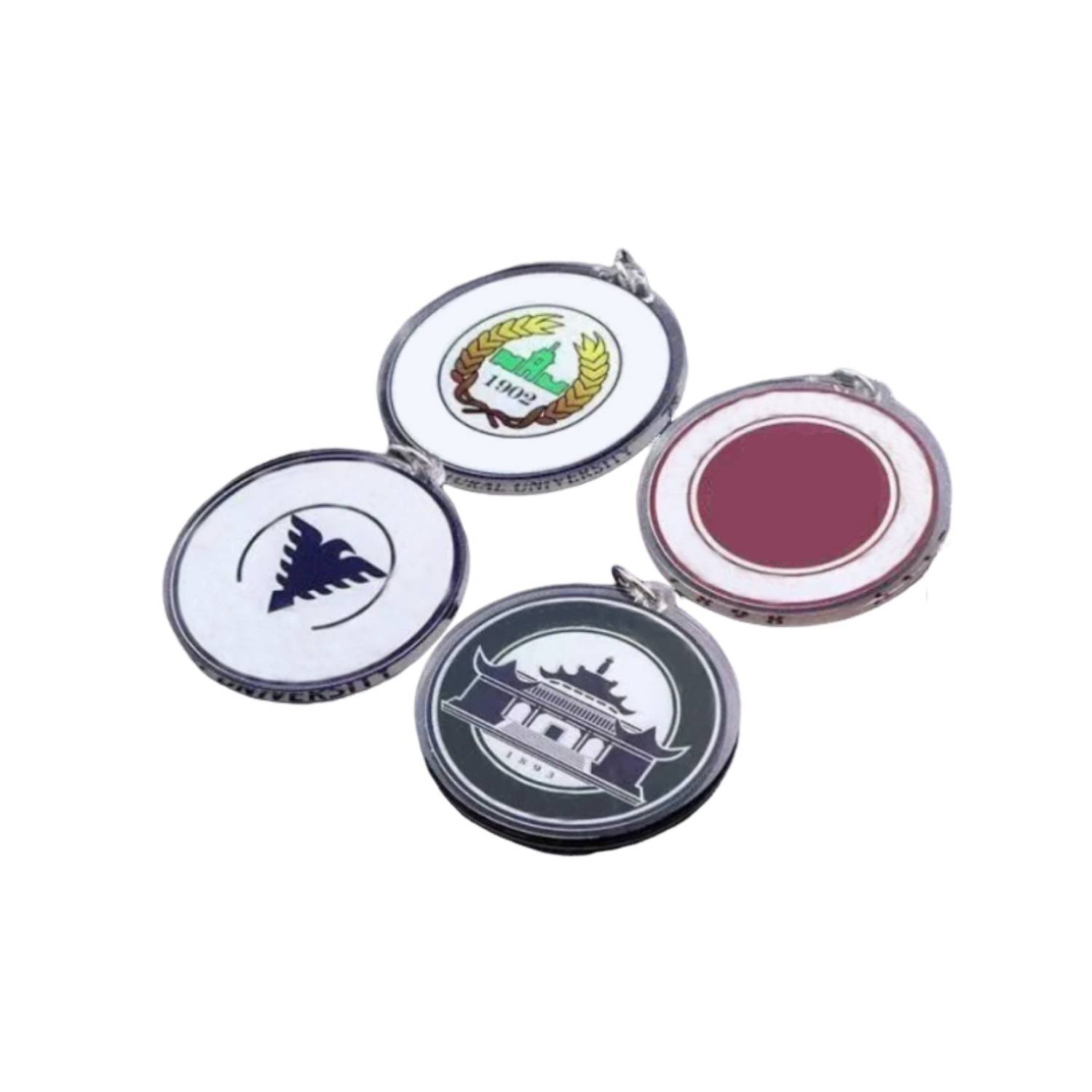 Round Transparent Acrylic Keychain 2