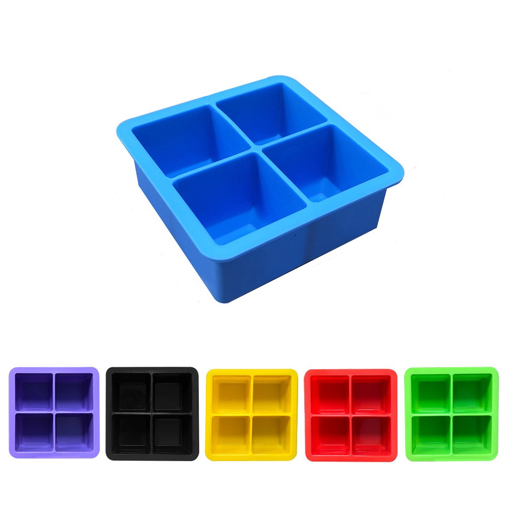 Customizable Four Cavity Ice Cube Tray 3