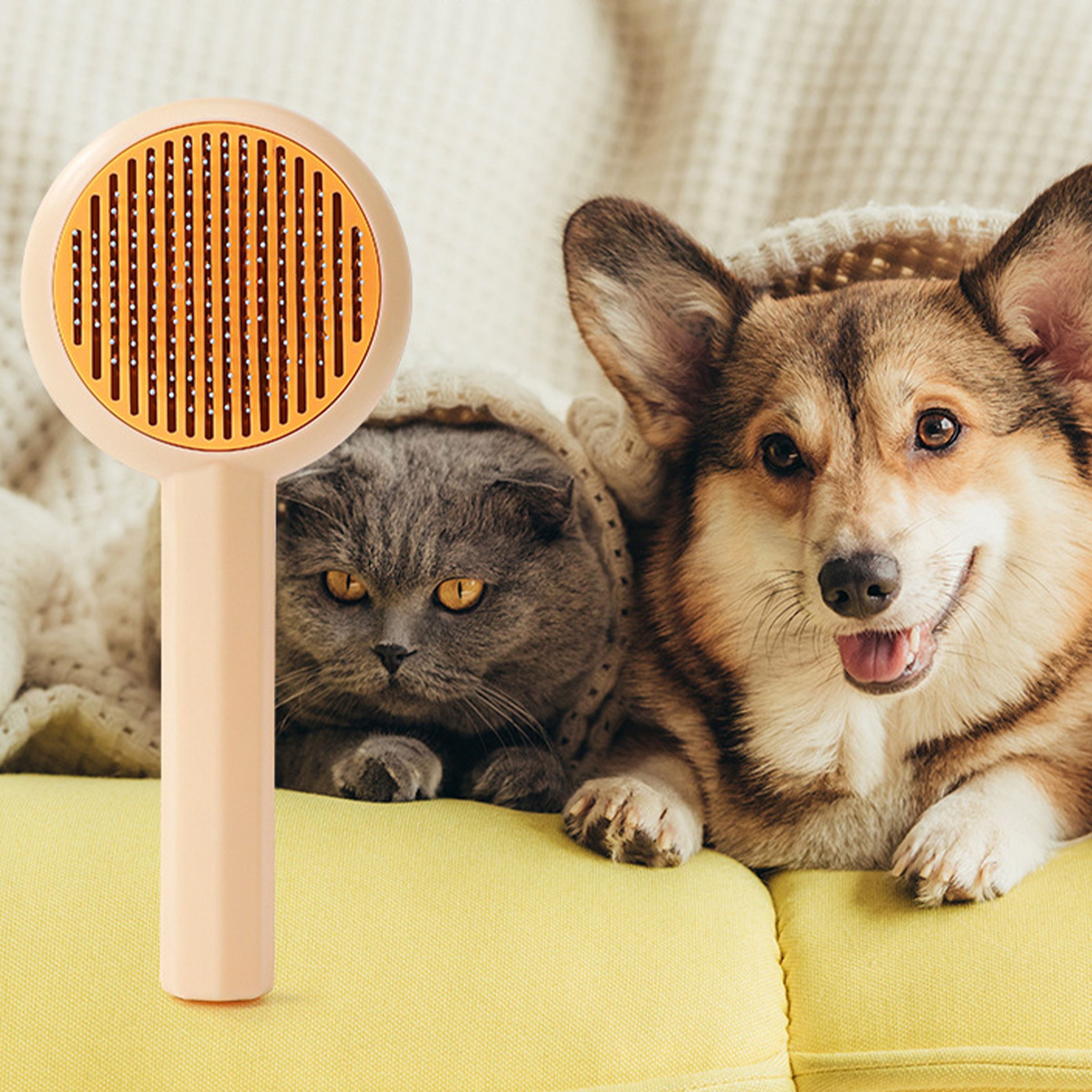 Polypropylene Large Retractable Pet Comb 2