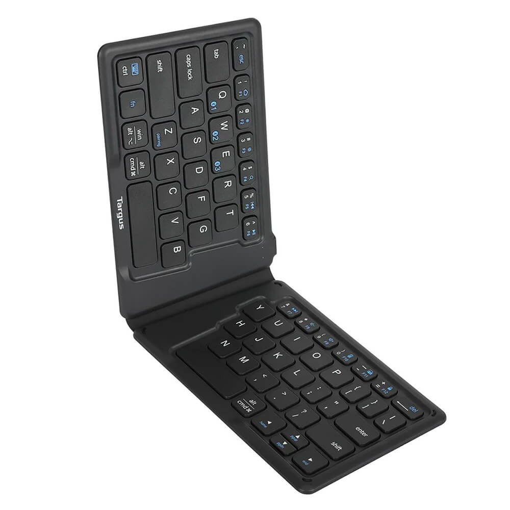 Ergonomic Foldable Bluetooth Antimicrobial Keyboard