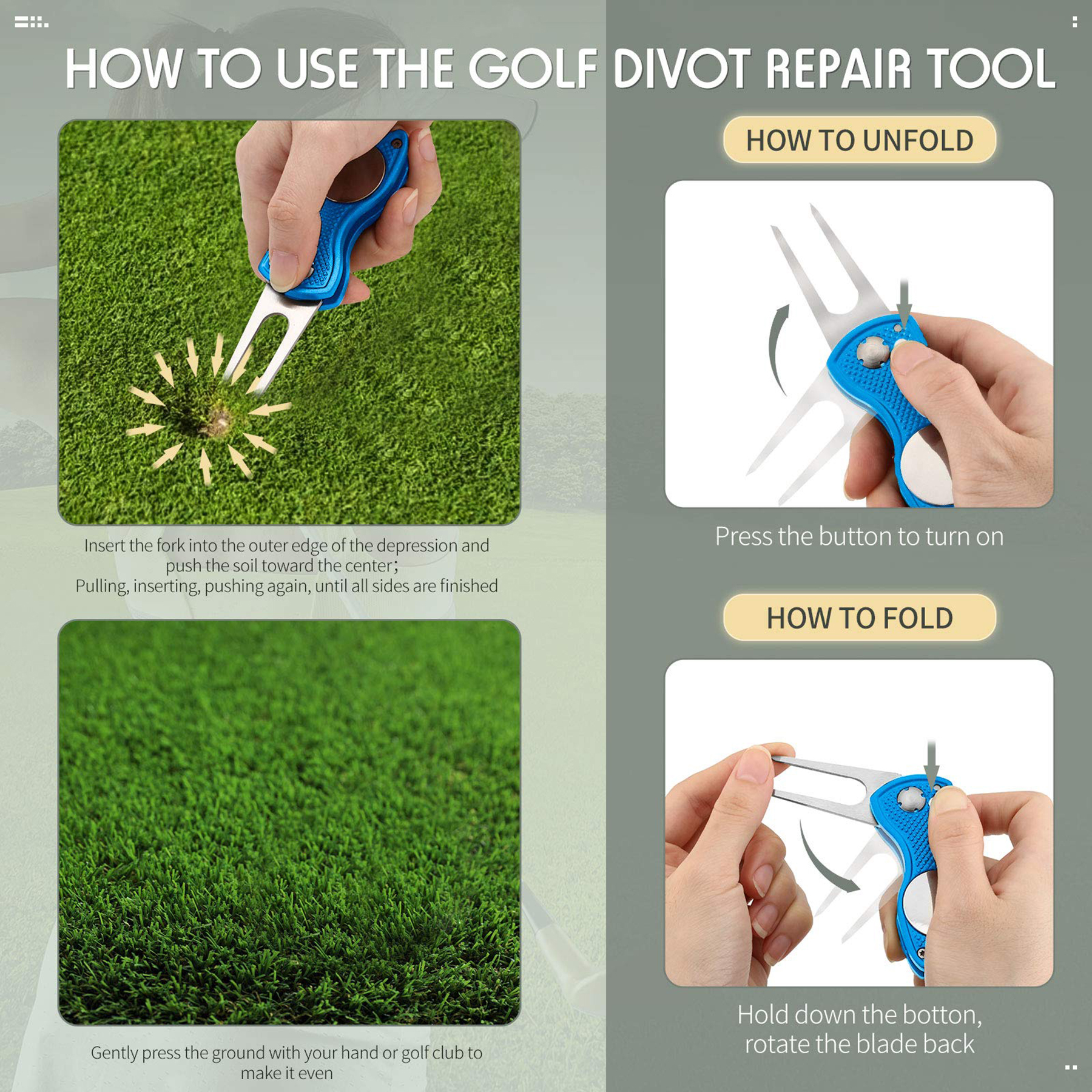 Golf Ball Marker and Divot Tool 4