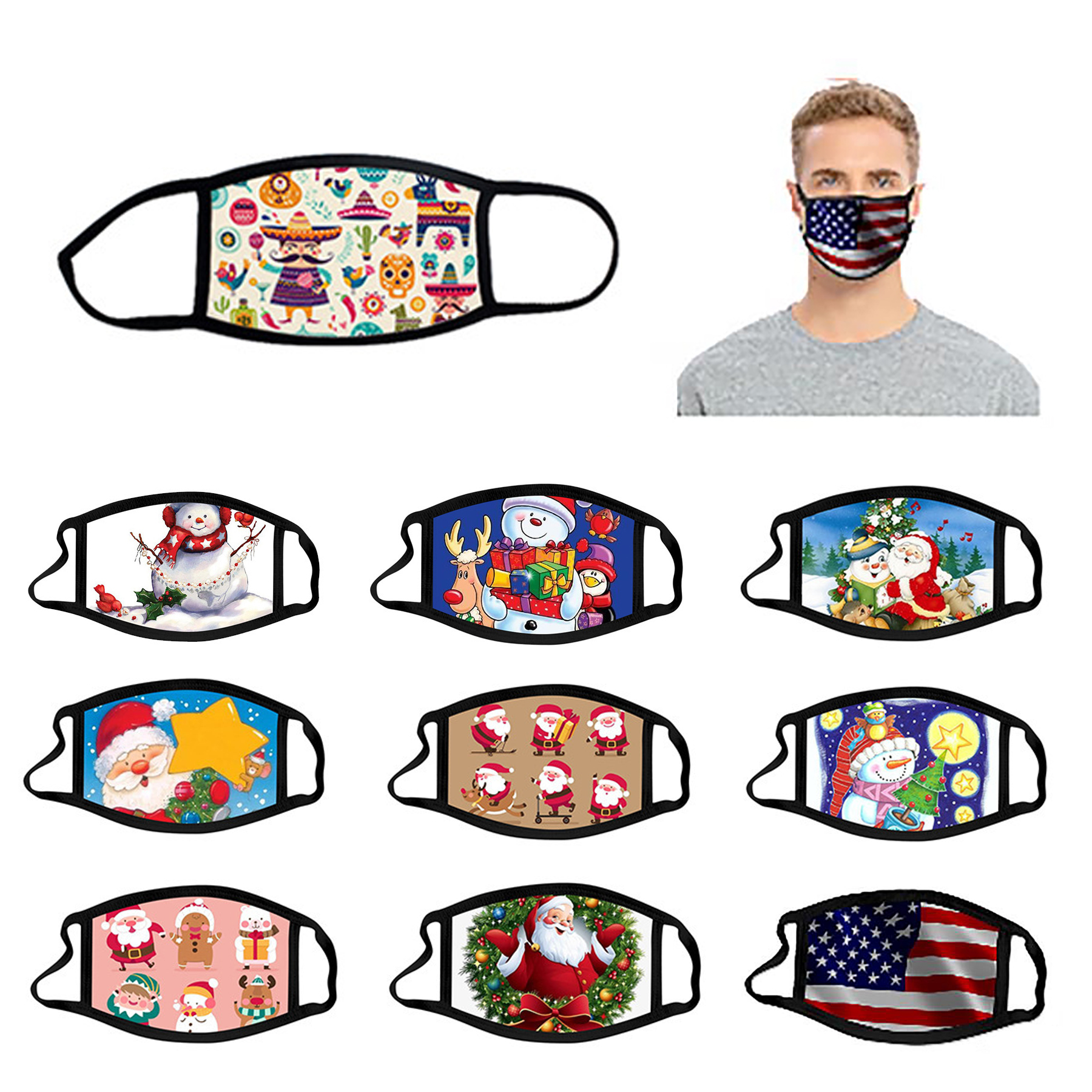 Adult 2 Layers Reusable Polyester Mask 3