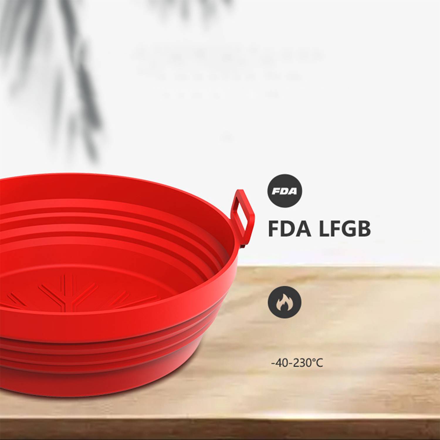 Collapsible Air Fryer Silicone Baking Pan 6