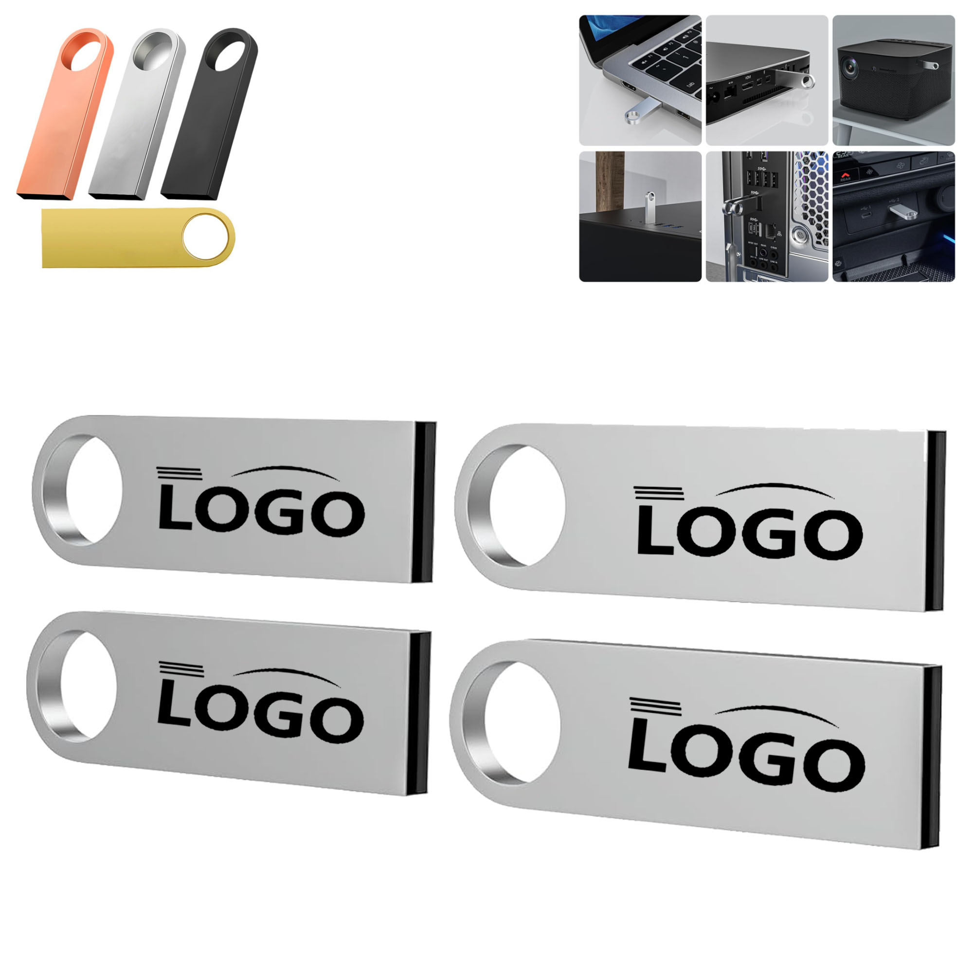4 GB USB Metal Flash Drive 3