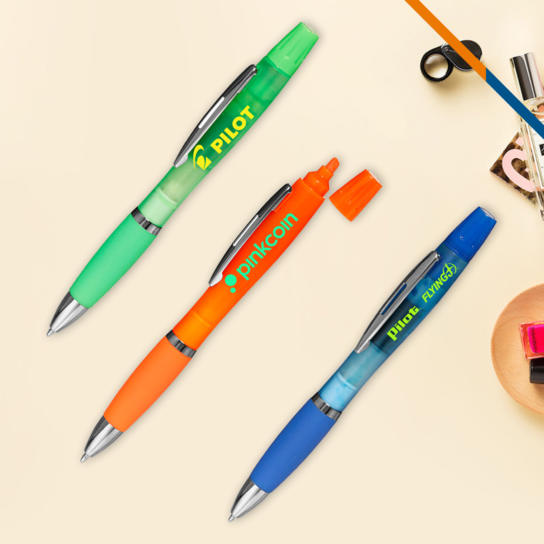 Hentty 2in1 Highlighter Ballpoint Pen 2