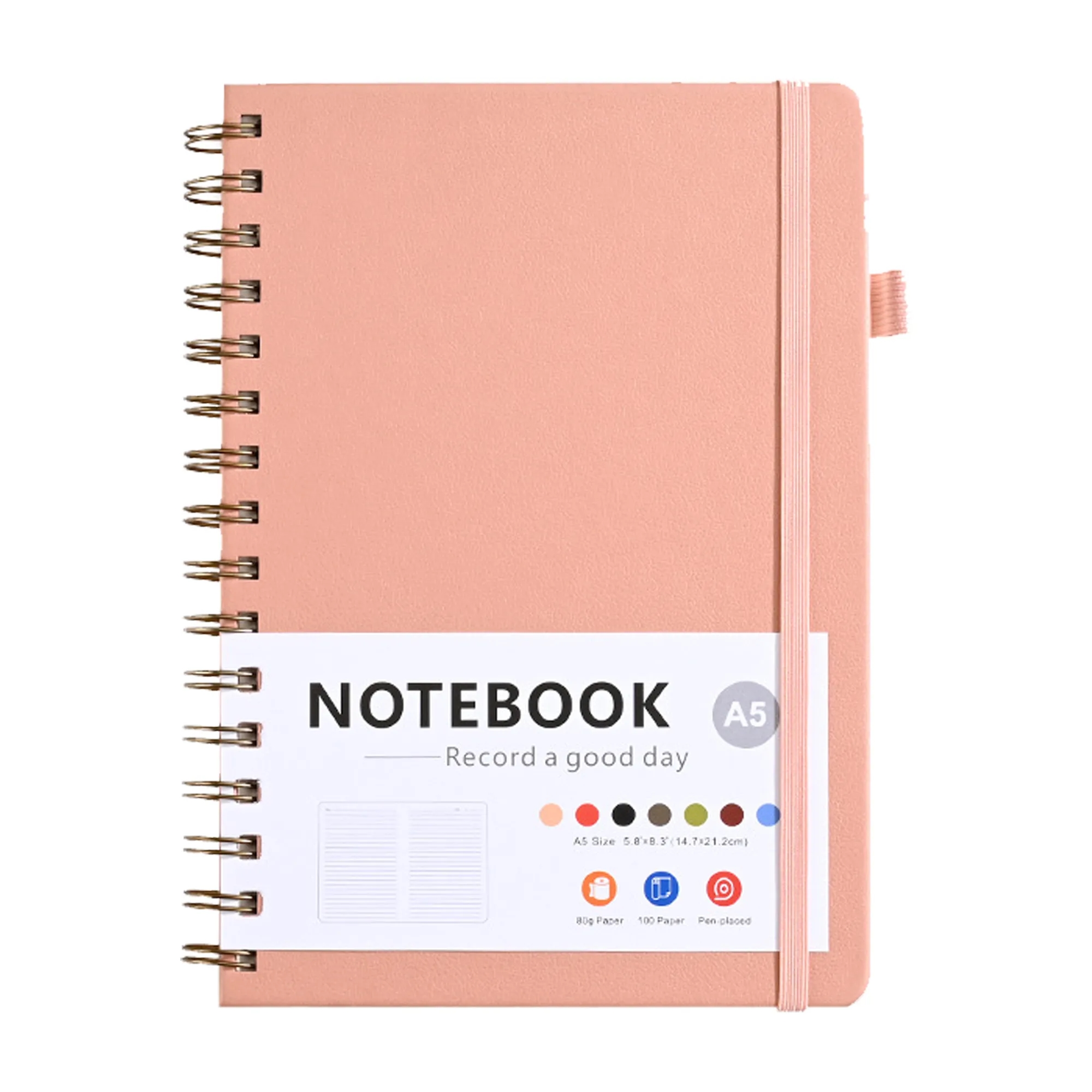 Compact A5 Spiral Notebook for School and Office 7