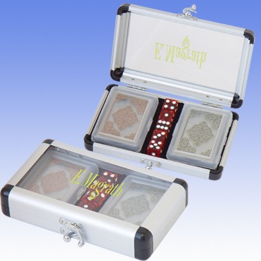 TRANSPARENT PLAYING CARDS & DICE SET 1