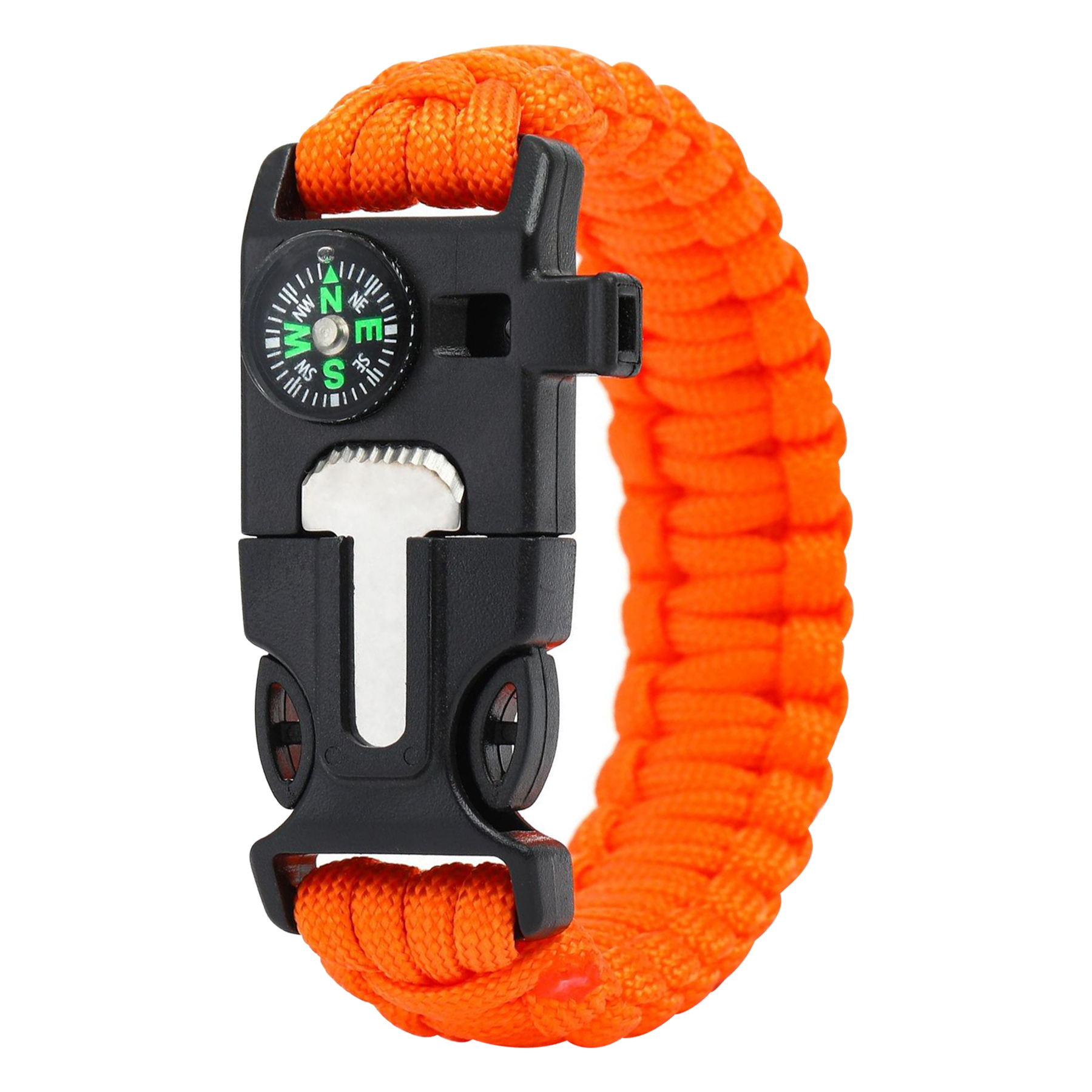 6-In-1 10'' Survival Polyester Paracord Bracelet 2