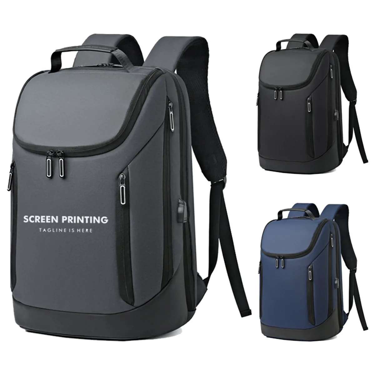 Waterproof 15.6 Inch Laptop Backpack with USB Charging Port 4
