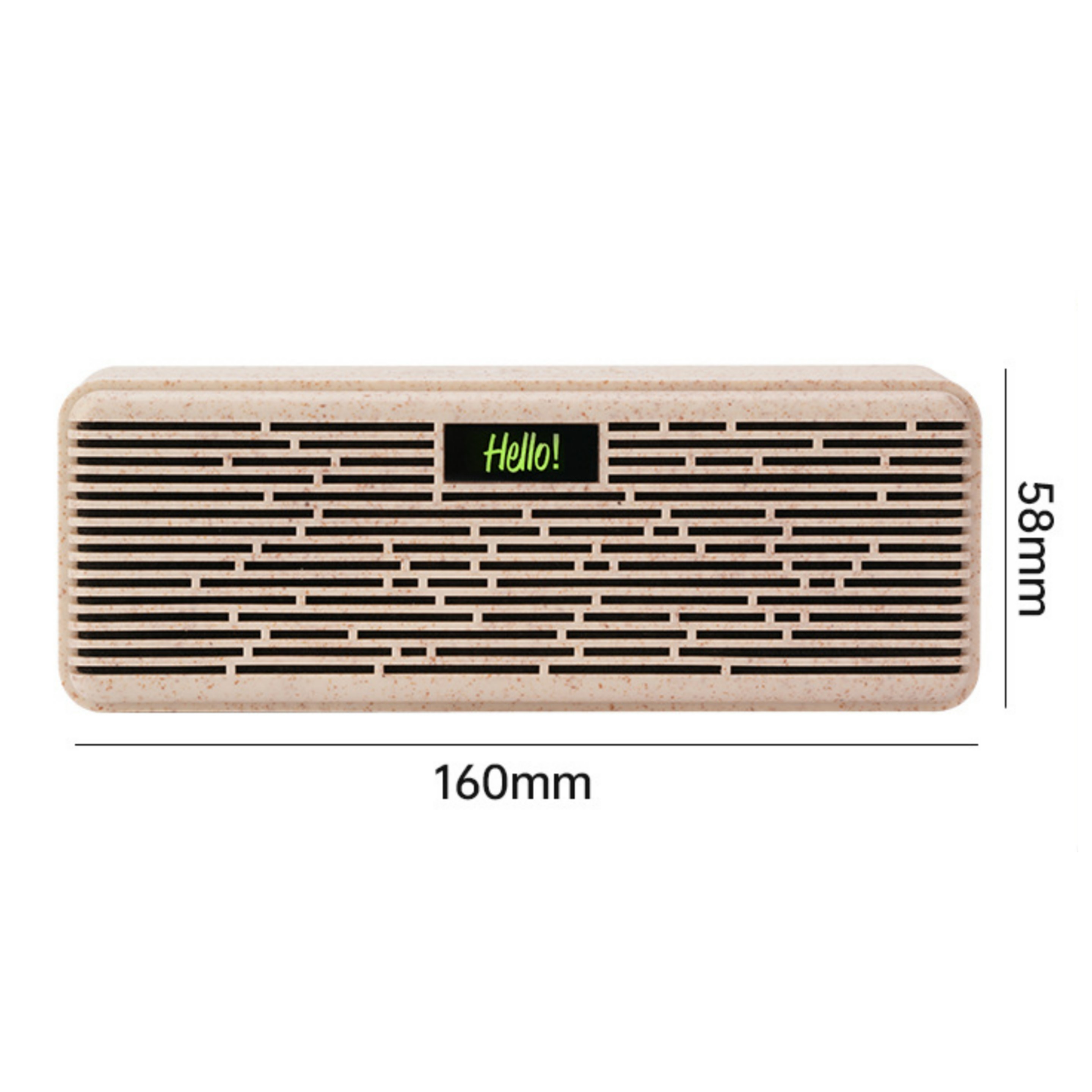 Newest Wheat Straw Bluetooth Speaker (direct import) 2