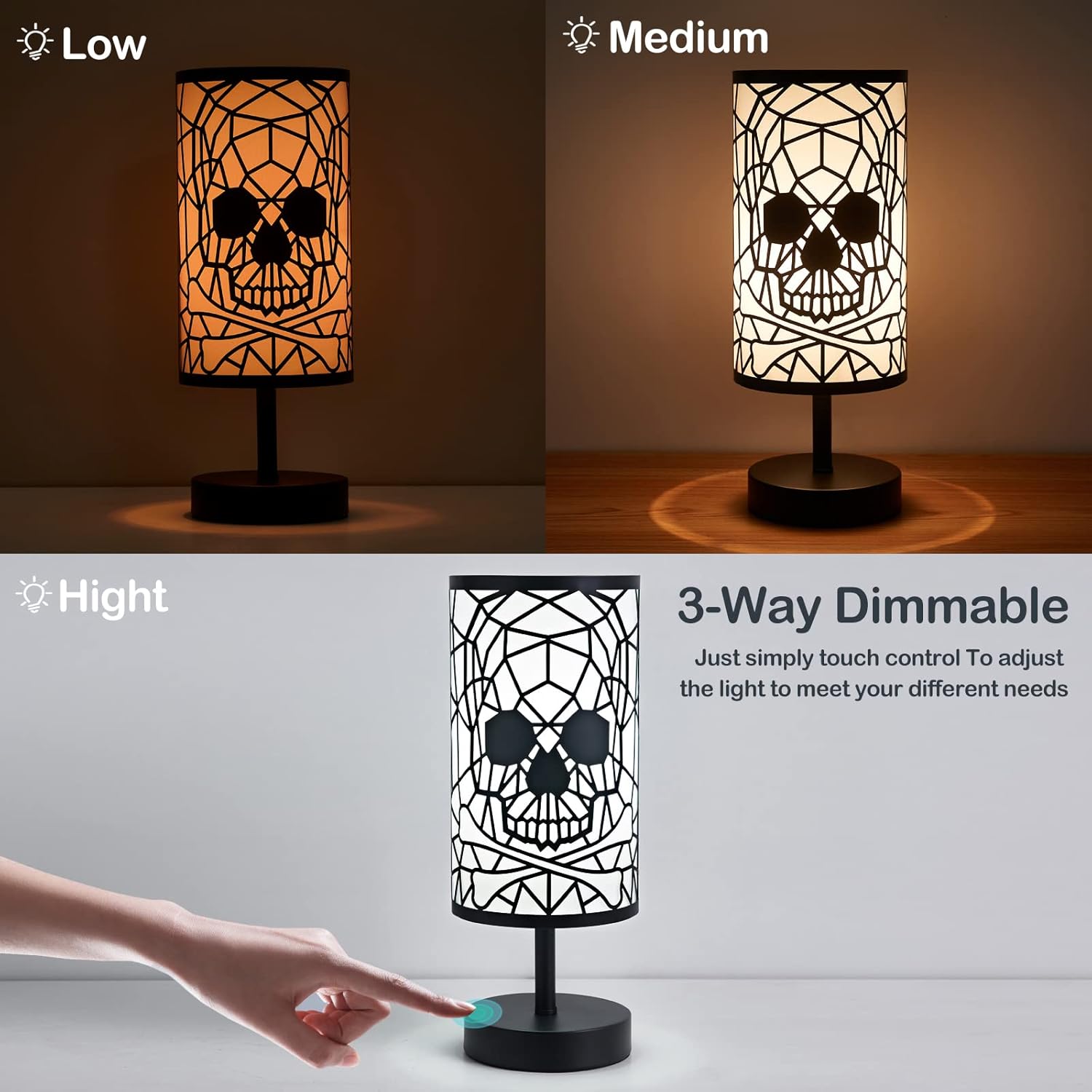 Halloween Skull Table Lamp 4