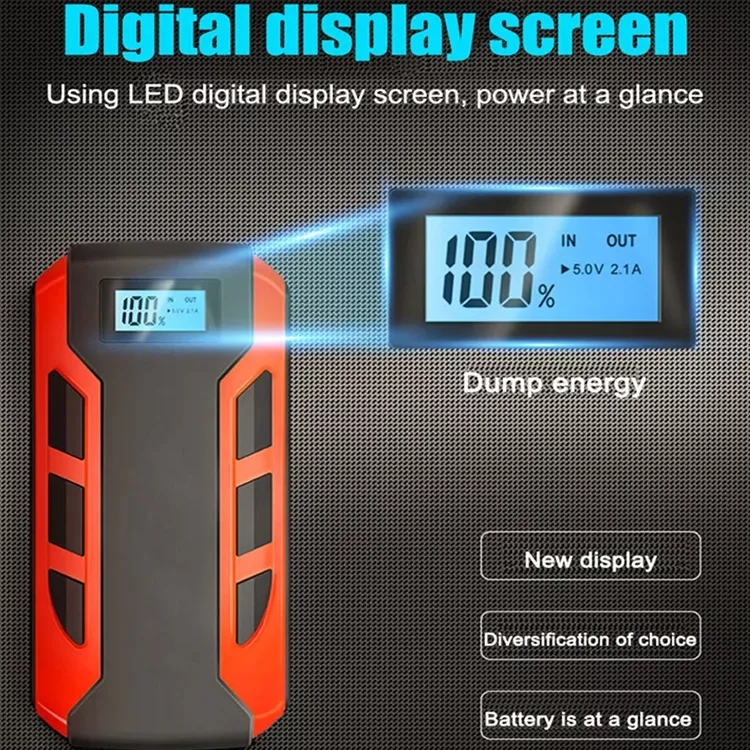 Emergency Car Jump Starter-Peak Current 2000A 10