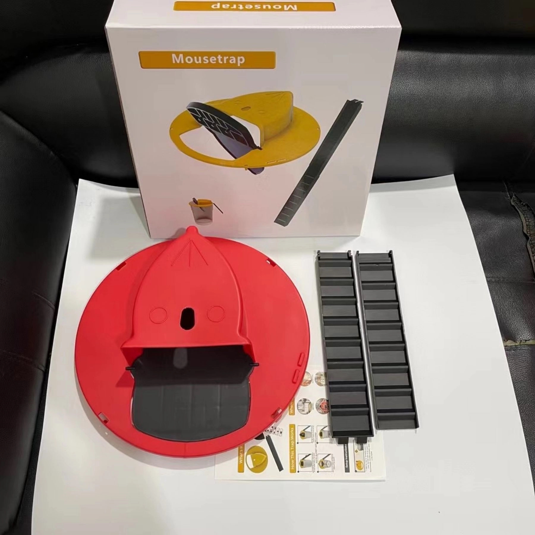 Mouse Trap Bucket lid Flip Slide Reusable Indoor 3