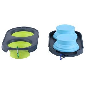 18cm Slow Eating Plastic Pet Bowl Food Tray 21