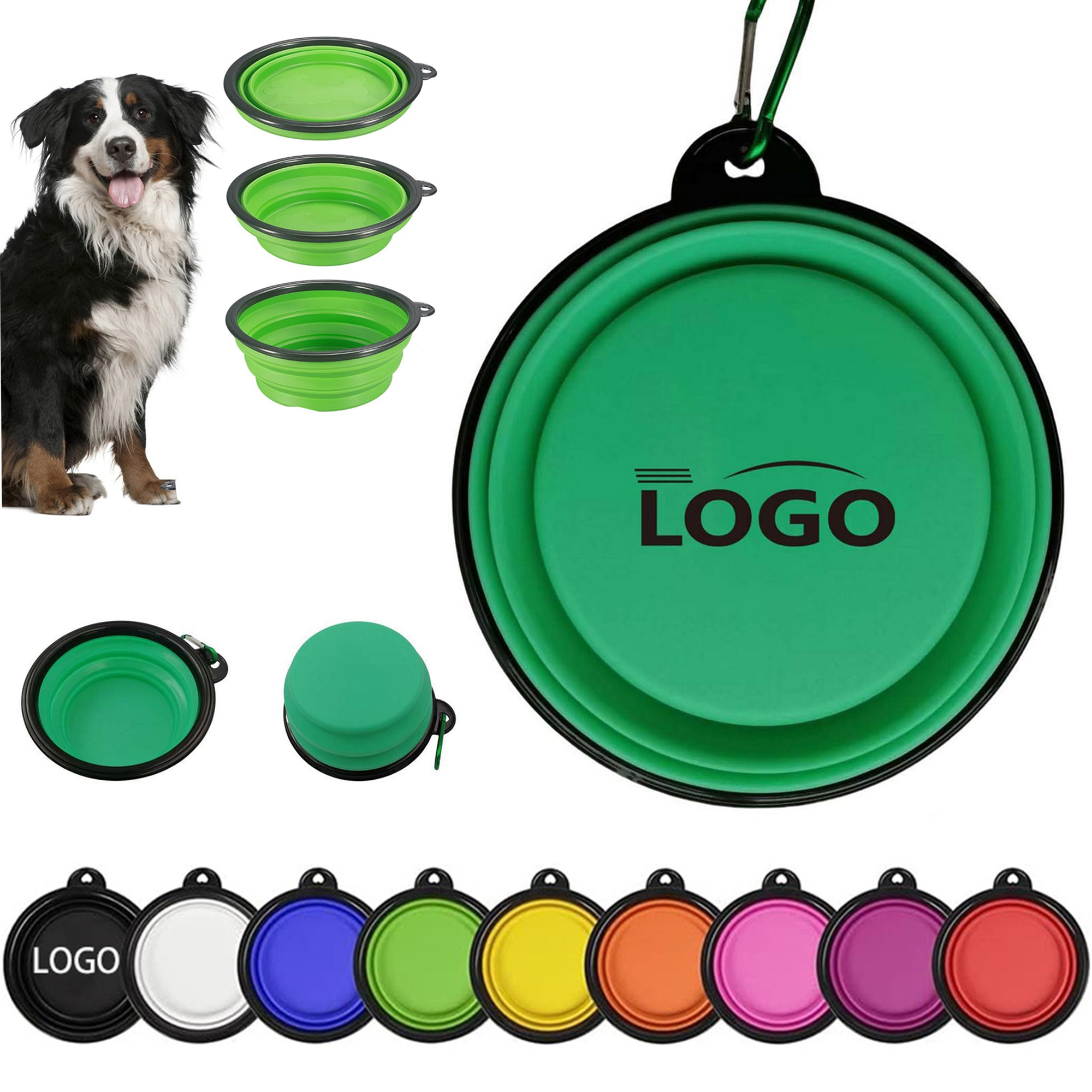 Portable Foldable TPE Dog Bowl For Travel & Outdoor 11