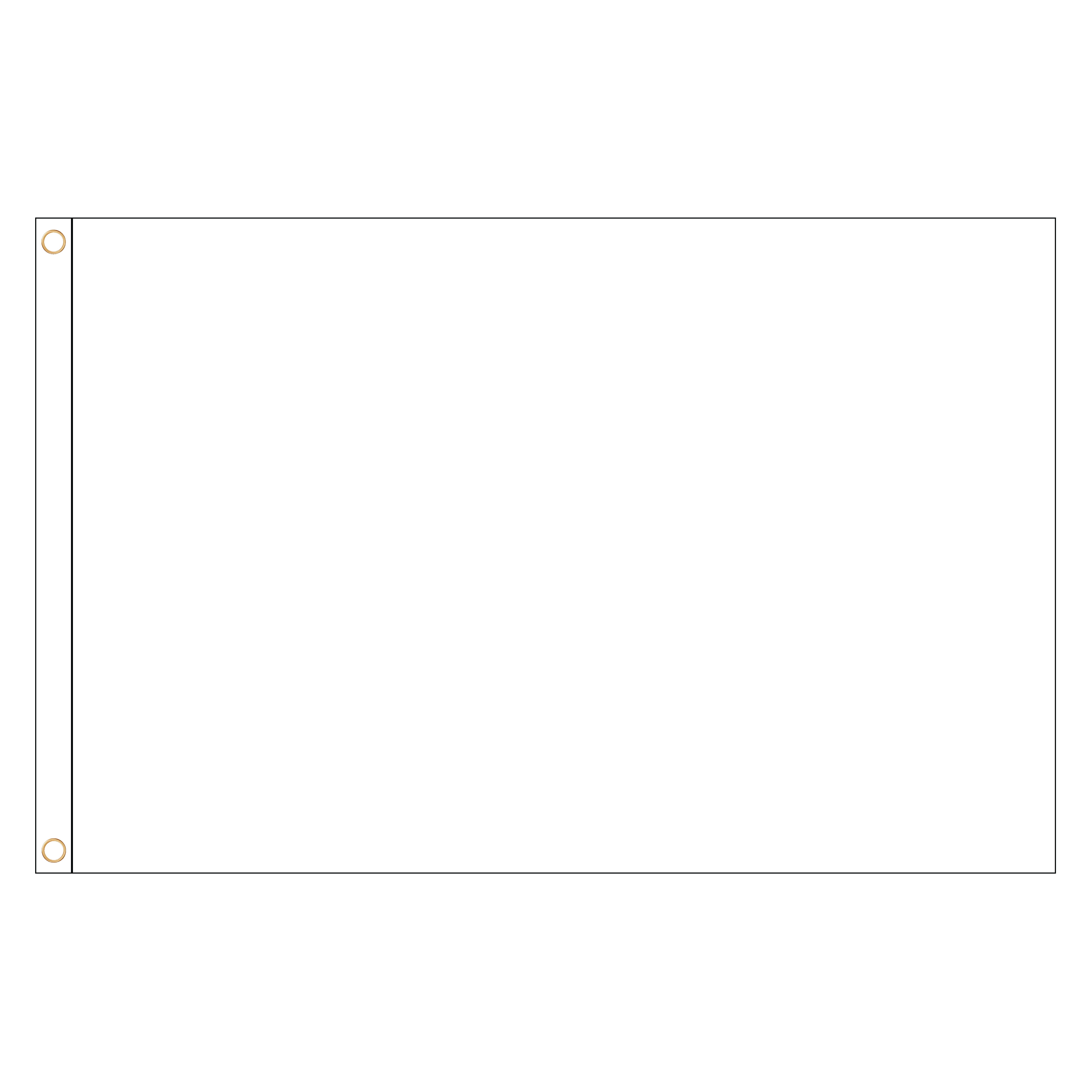 Full Color Custom Flag - 3' X 2' 5