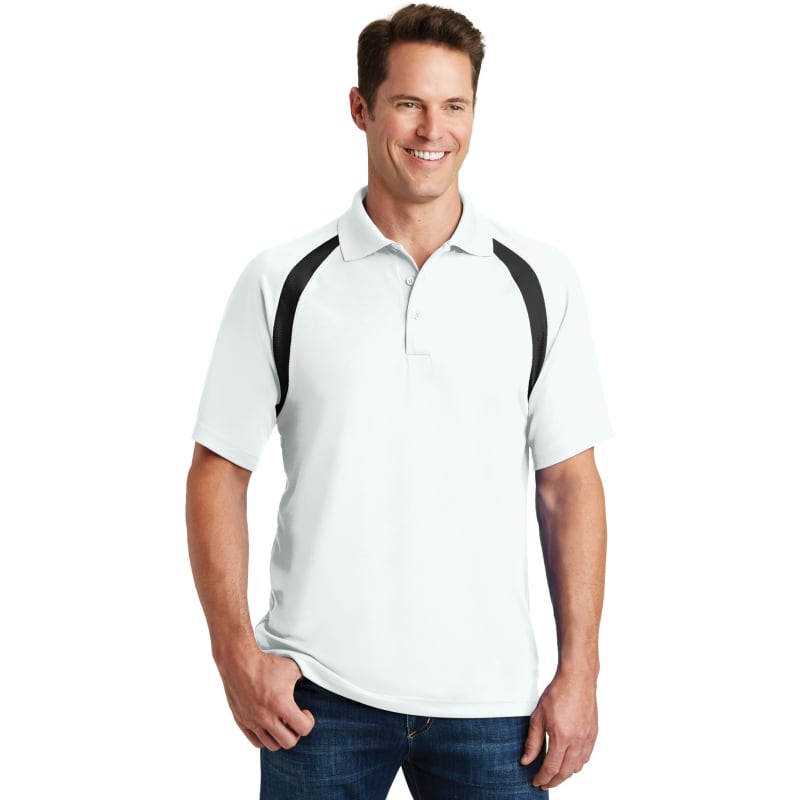 Sport-Tek Dry Zone Colorblock Raglan Polo. 4