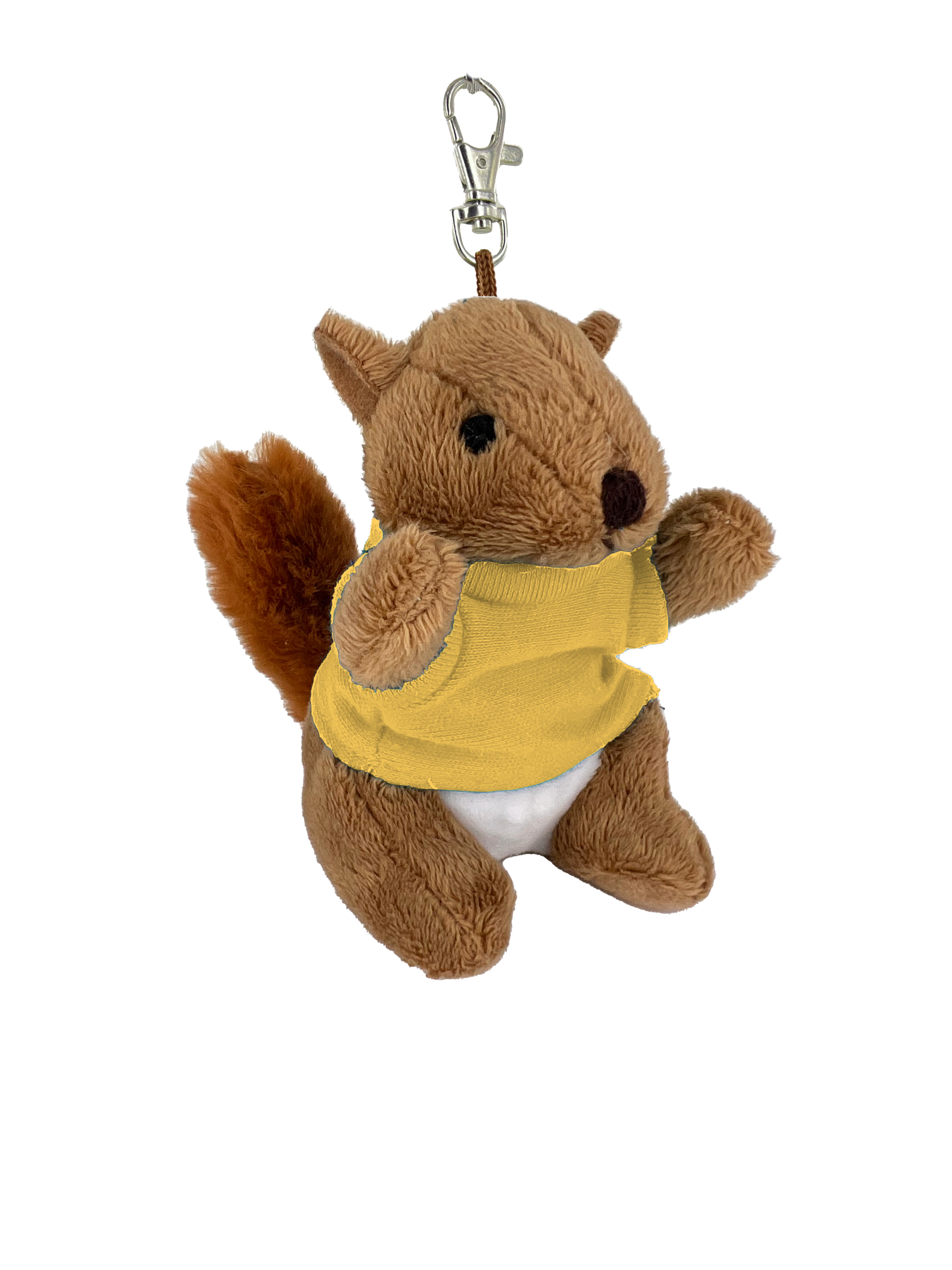 Soft Plush Squirrel 4" Keychain 1