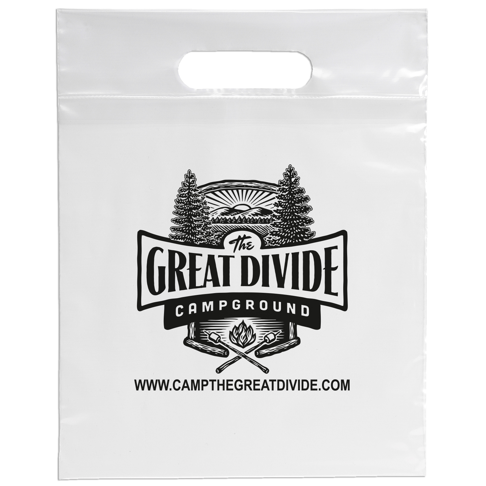 Die Cut Handle Bag - 9 1/2W x 12H - Flexo Ink Print 9